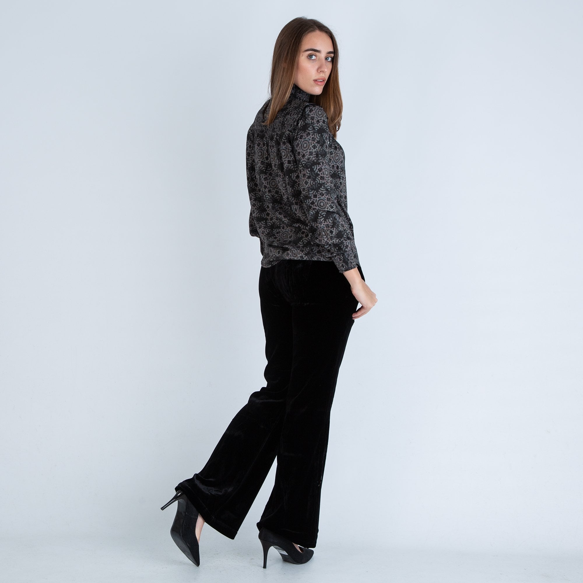 Dea Kudibal Eva Blouse With Elasticated Neck Army Green