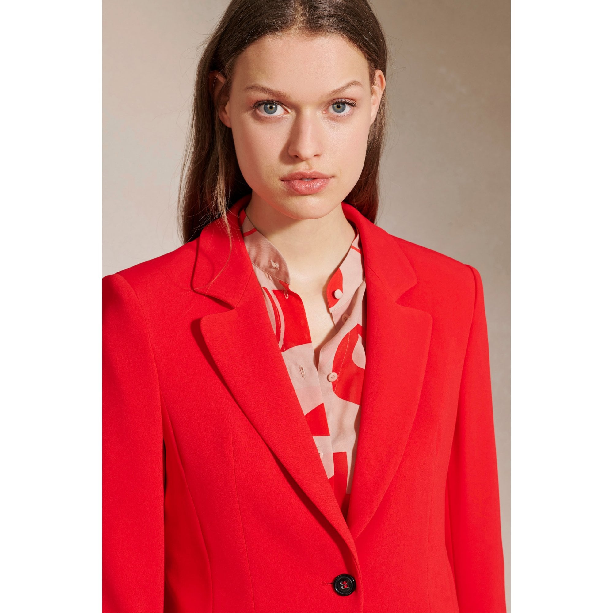 Luisa Cerano Single Breasted Smart Jacket To Match Trouser Red