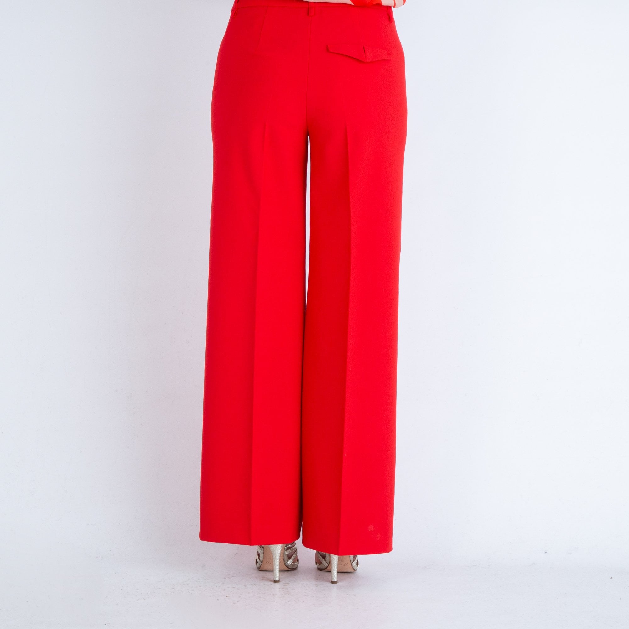 Luisa Cerano Smart Flared Trouser To Match Jacket Red