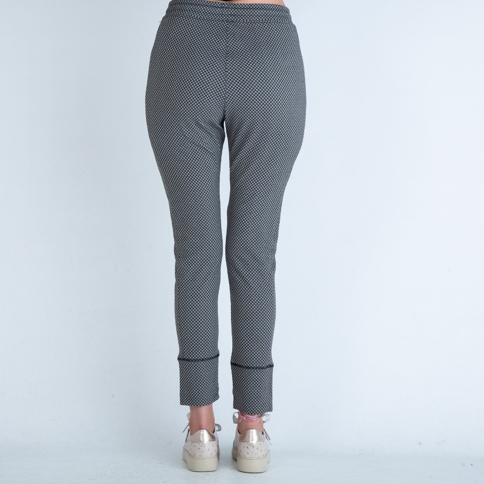 Mac Abstract Print Jogging Pant With Drawstring Waist Black/grey OL