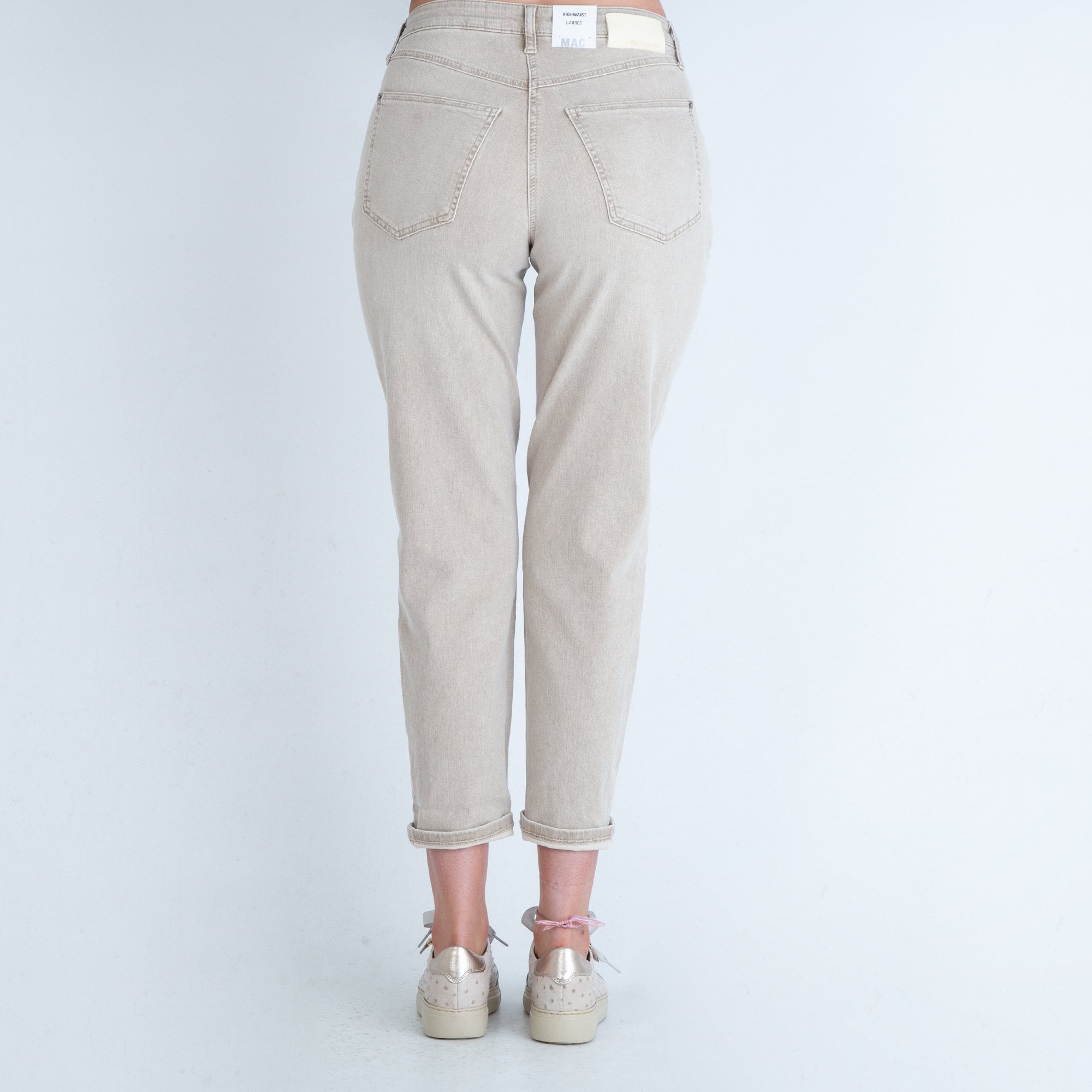 Mac High Waist Carrot Shaped Jean Sand D035 26L