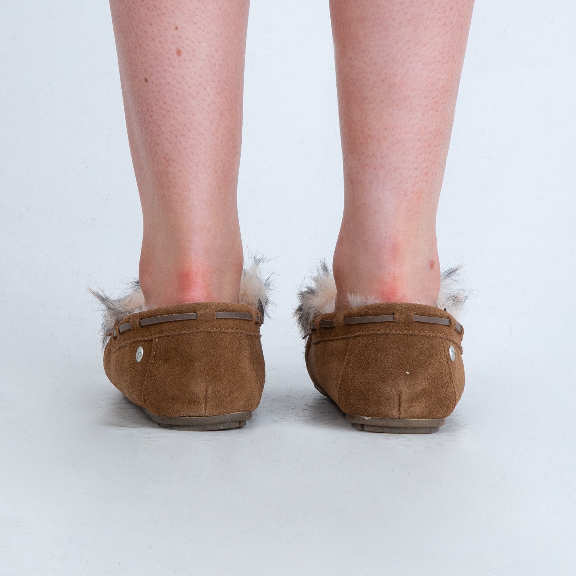 Emu Australia Sheepskin Lined Moccasin Slipper Chestnut
