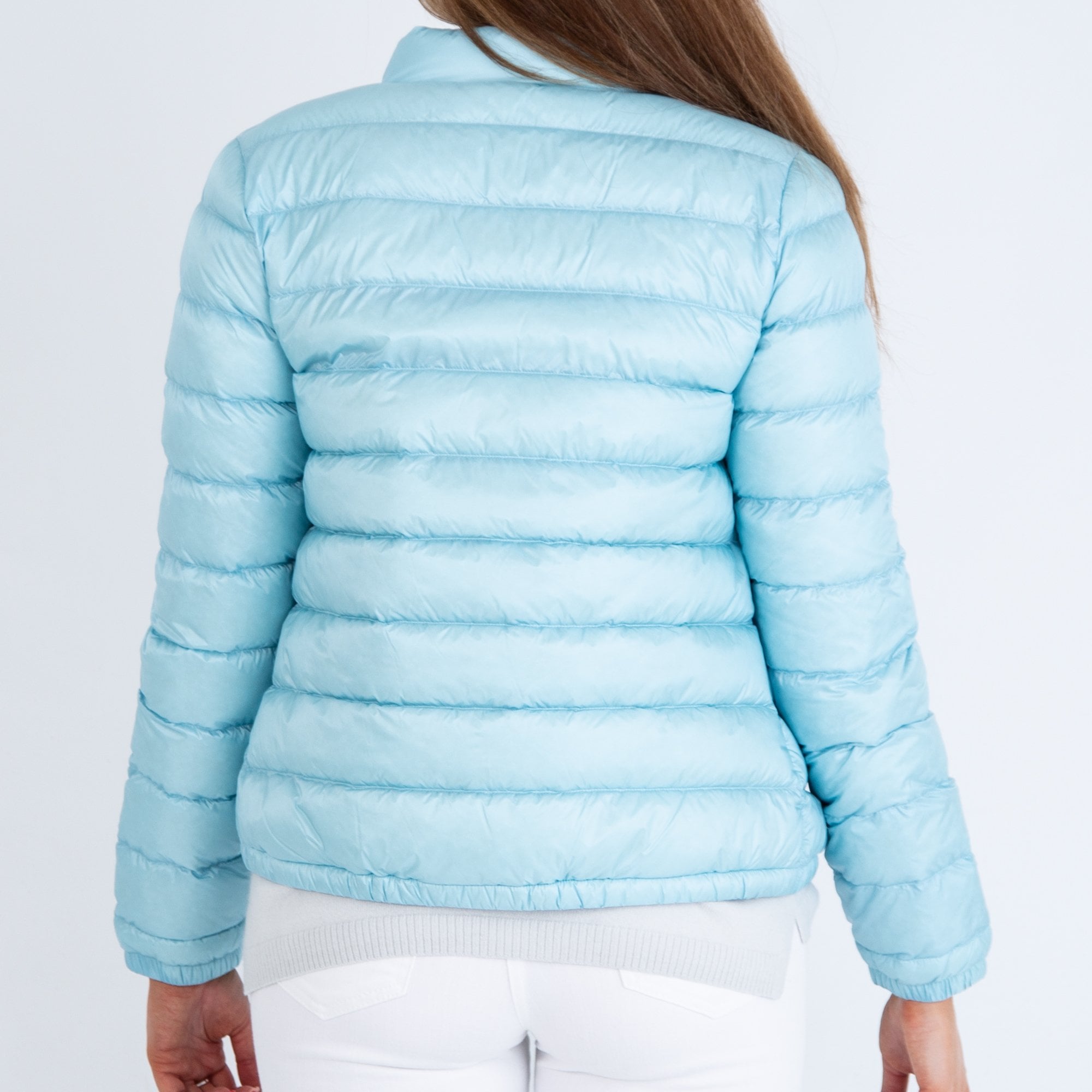 Herzens Angelegenheit Lightweight Short Puffer Coat Light Blue