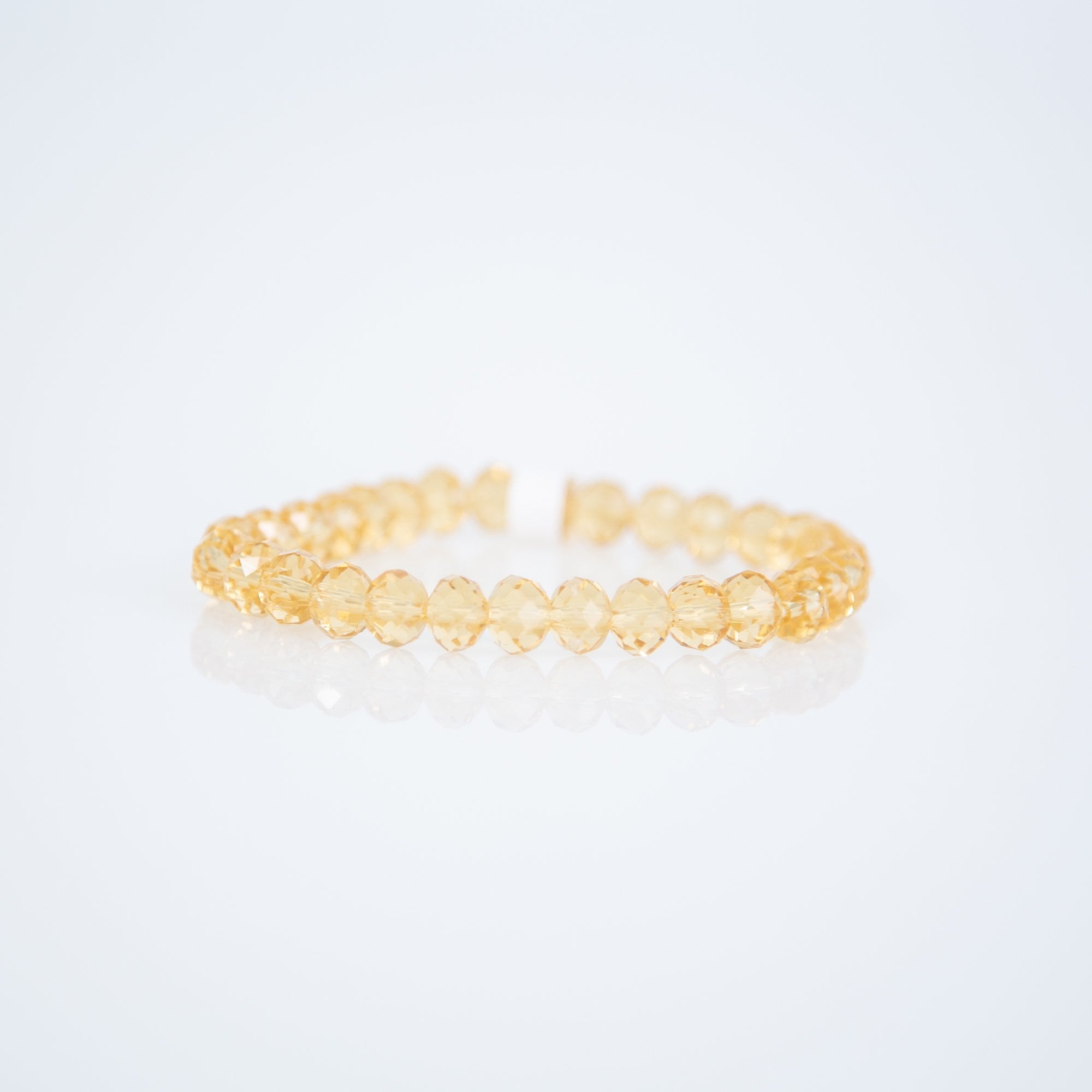 D&x London Crystal Beaded Bracelet Mustard