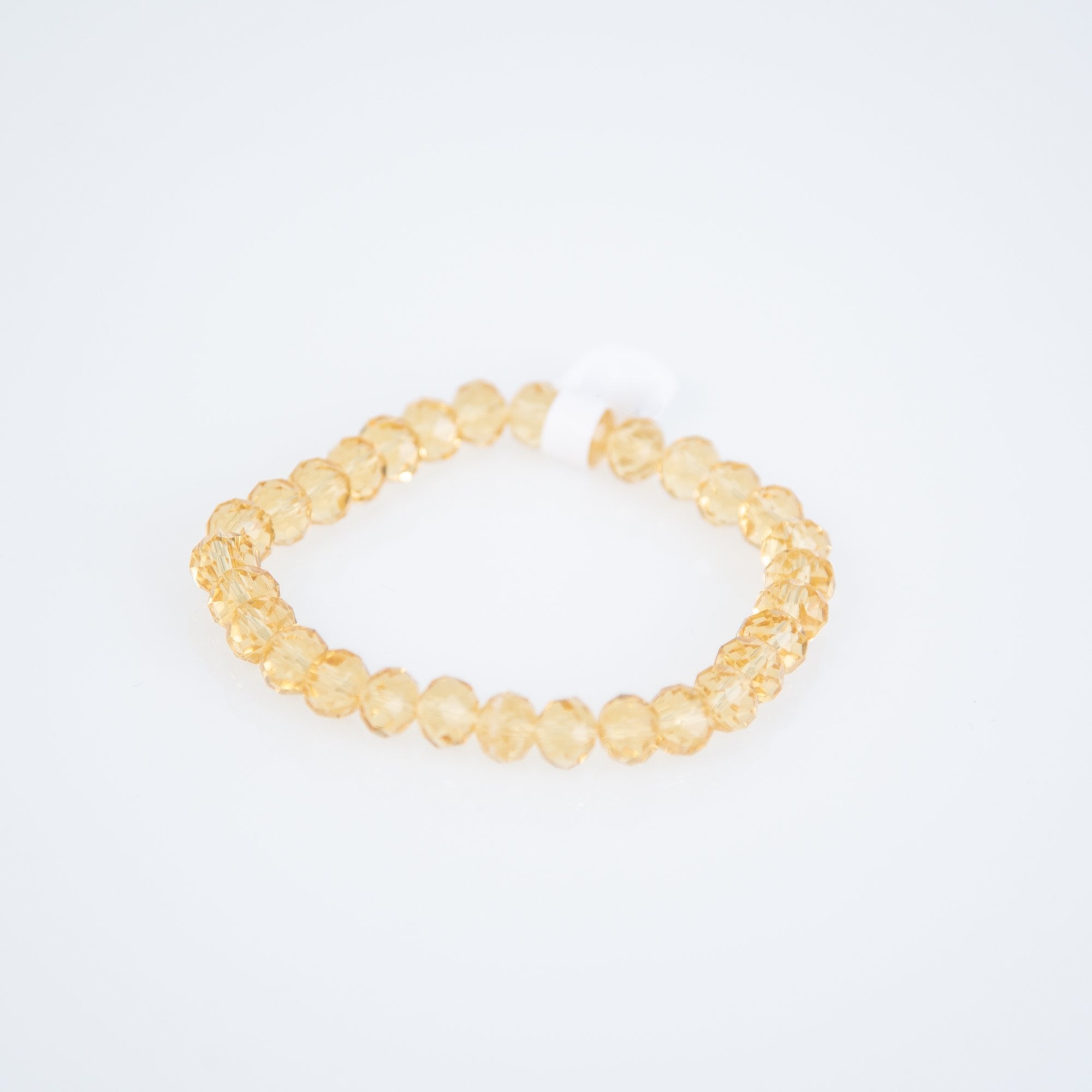 D&x London Crystal Beaded Bracelet Mustard