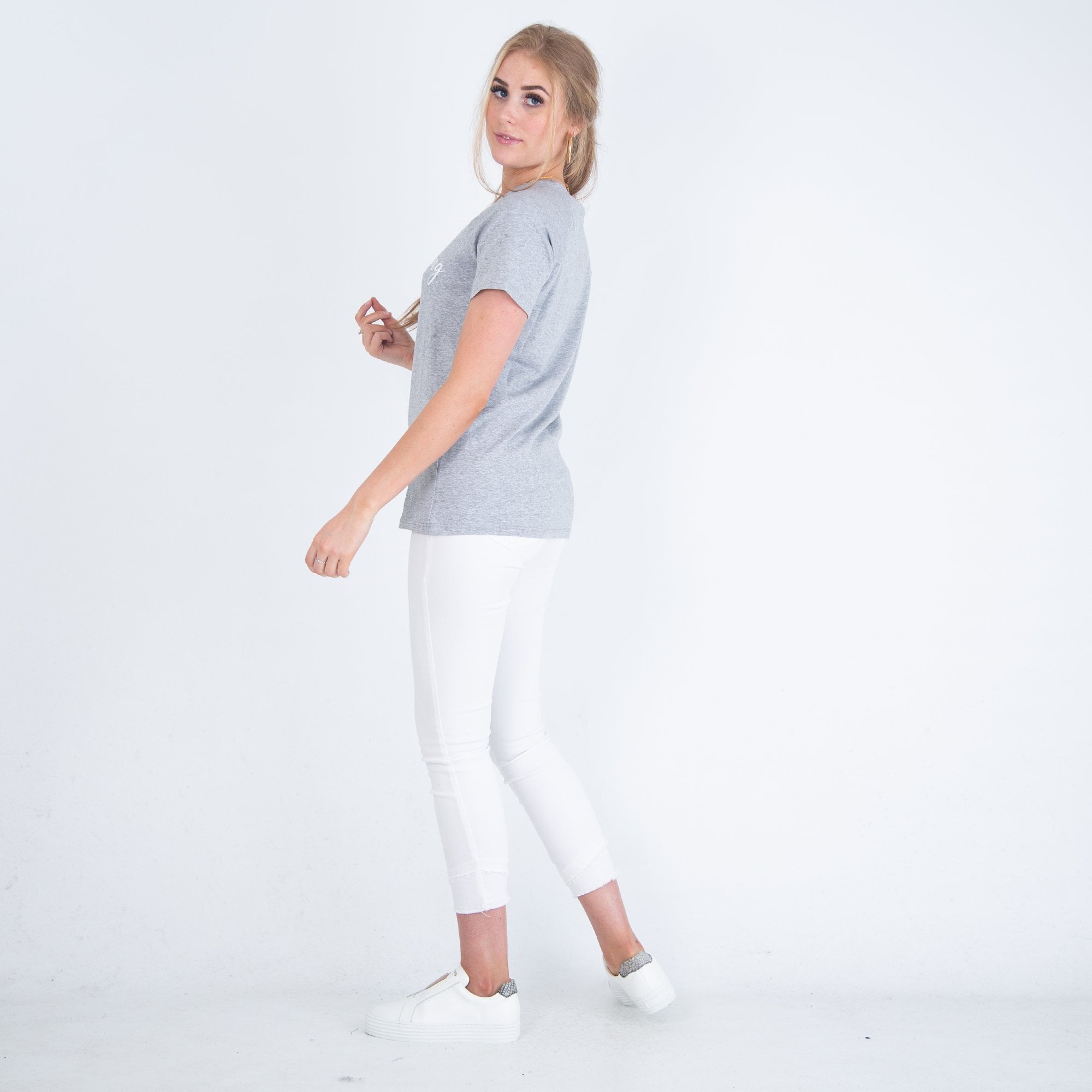 Zelly Forever Young Short Sleeve T-shirt Grey