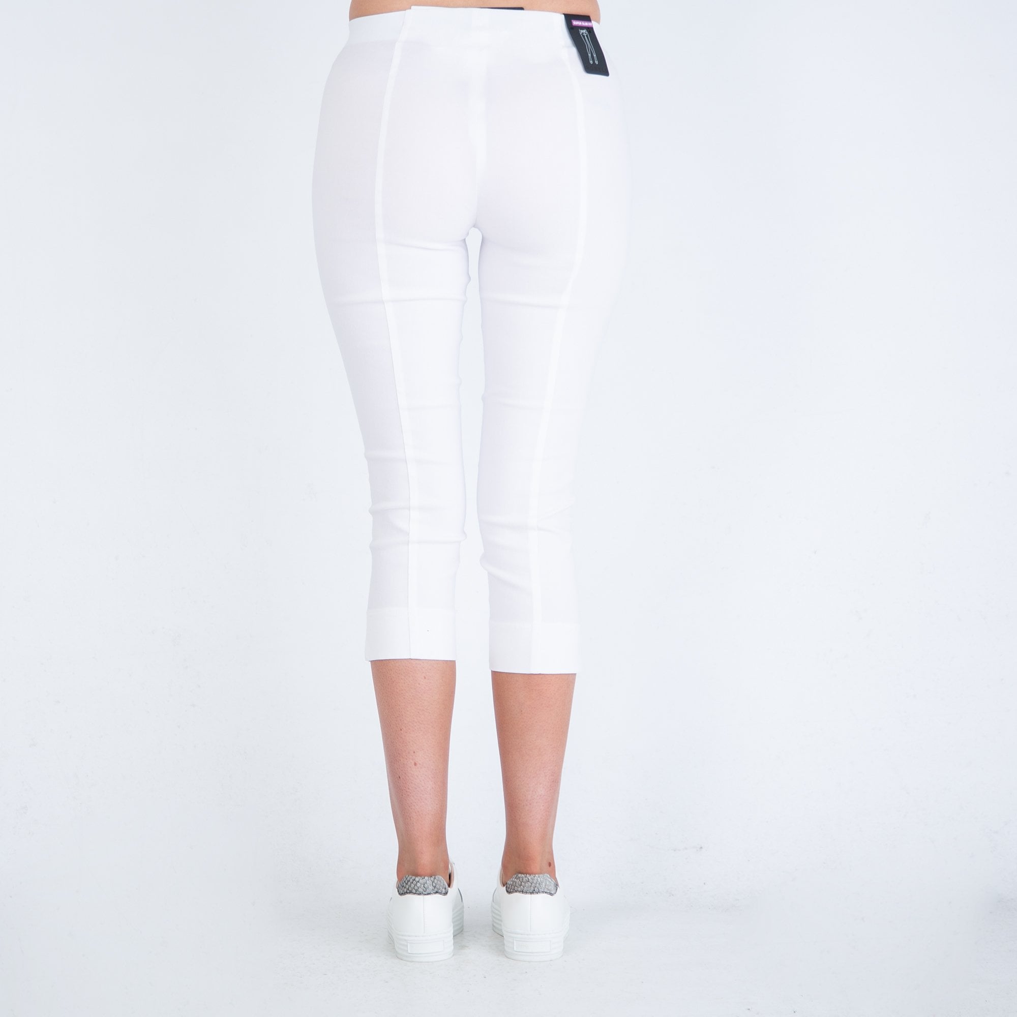 Robell Rose 07 Cropped Slim Fit Trouser White