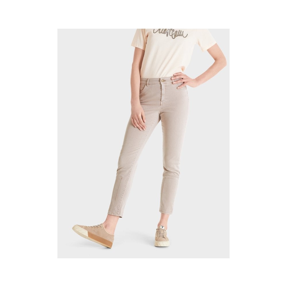 Marc Cain Slim Fit Jeans With Pocket Detail Warm Stone