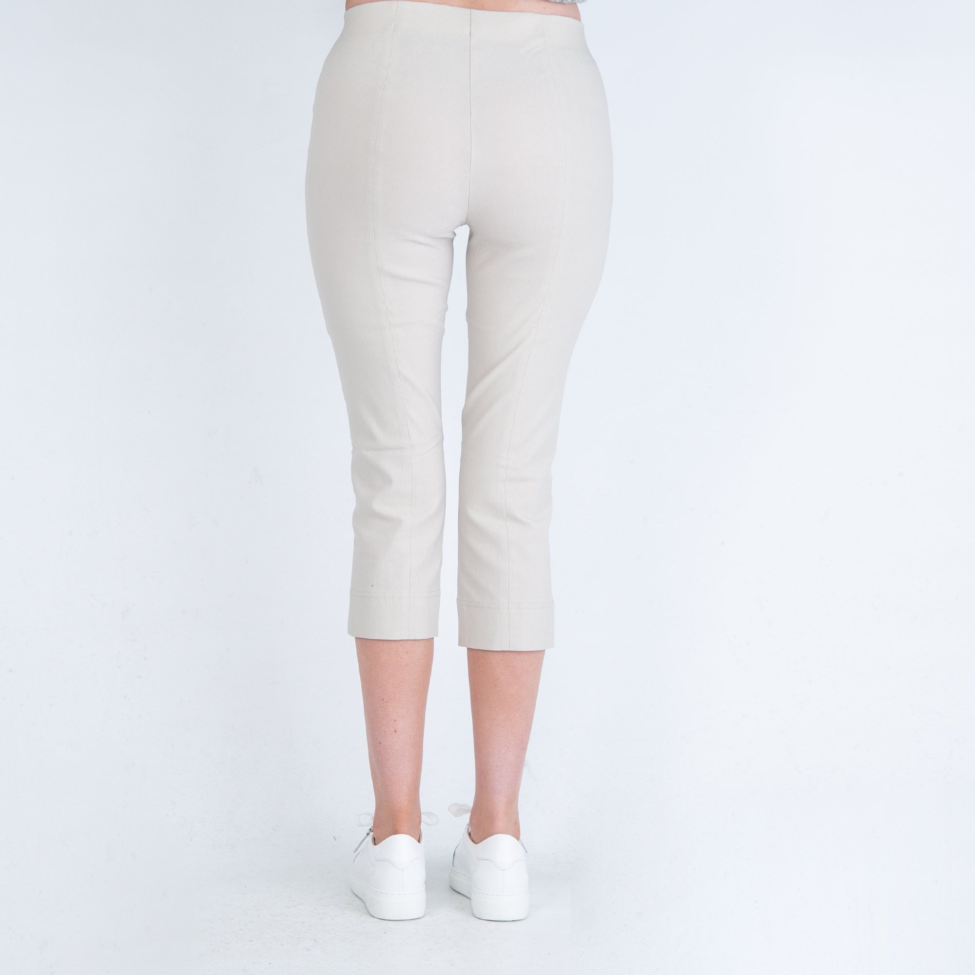 Simclan Capri Side Split Trouser Sand 359