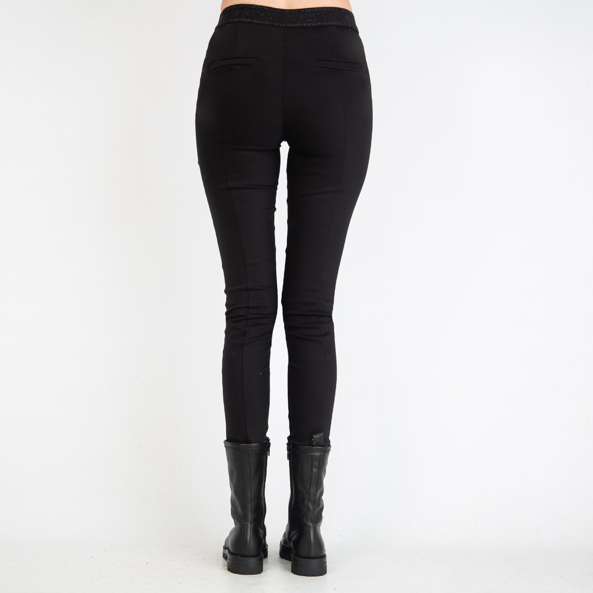 Marc Cain Slim Fit Stretch Cotton Trousers Black