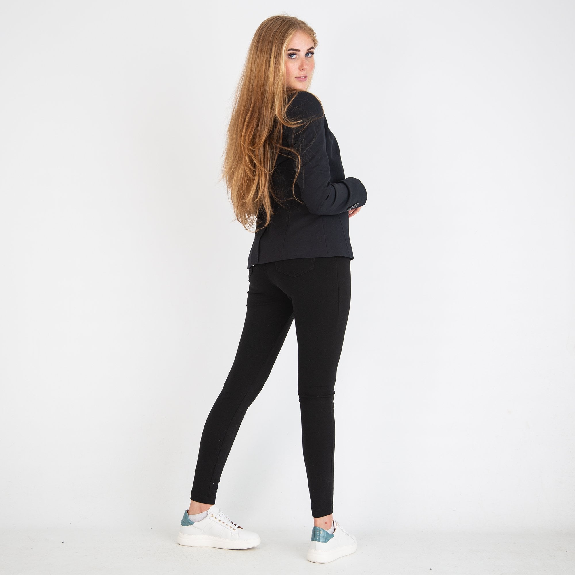 Oui Smart 2 Button Single Breasted Blazer Black