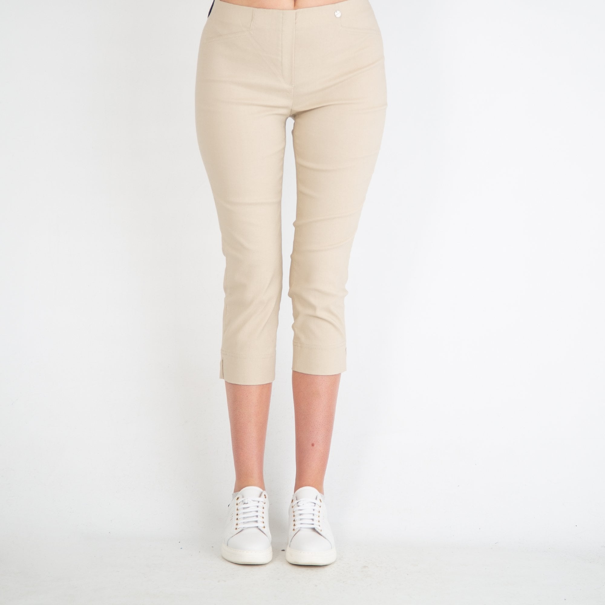 Robell Rose 07 Super Skinny Pull On Trouser 55cm Sand 14