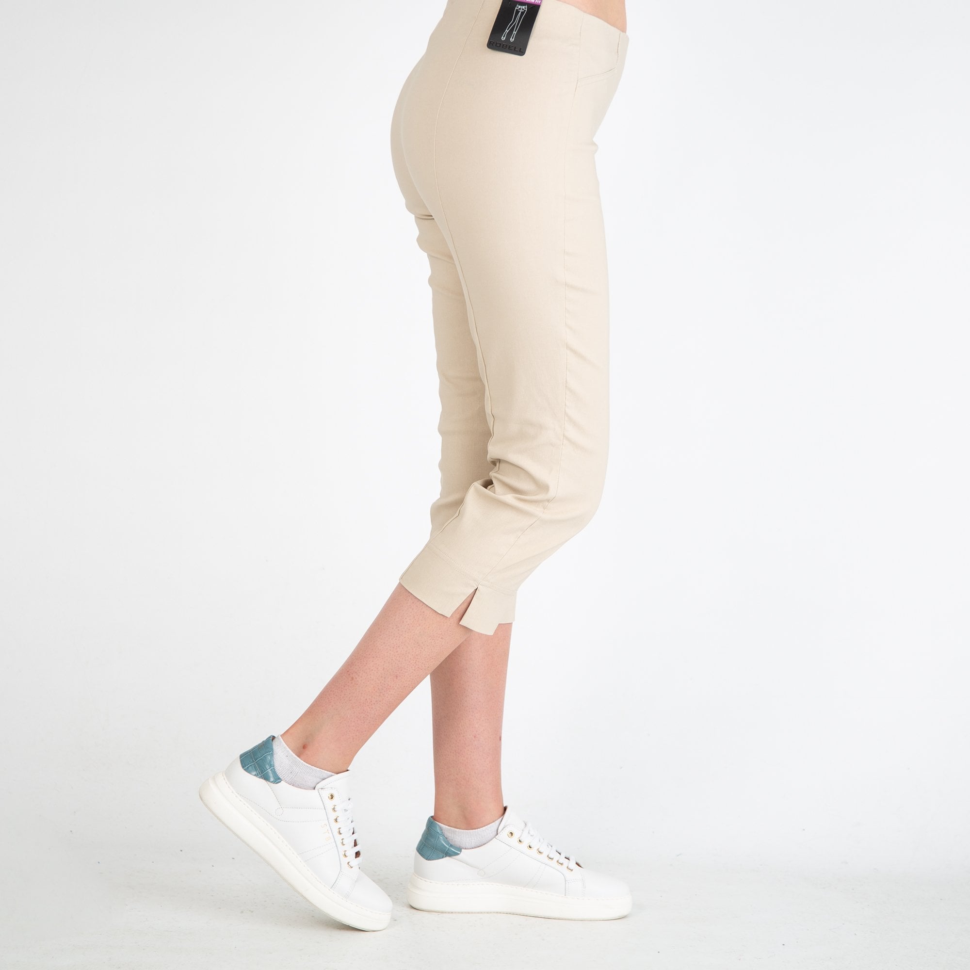Robell Rose 07 Super Skinny Pull On Trouser 55cm Sand 14