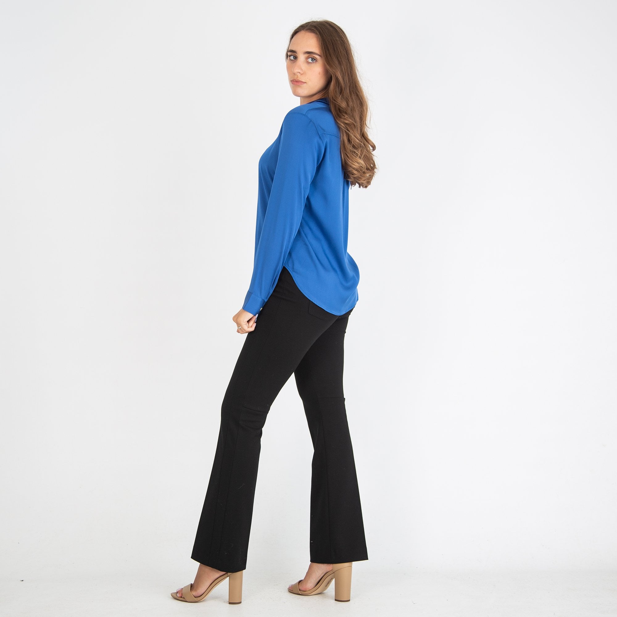 Silk95 Monte Carlo Plain Shirt Blue