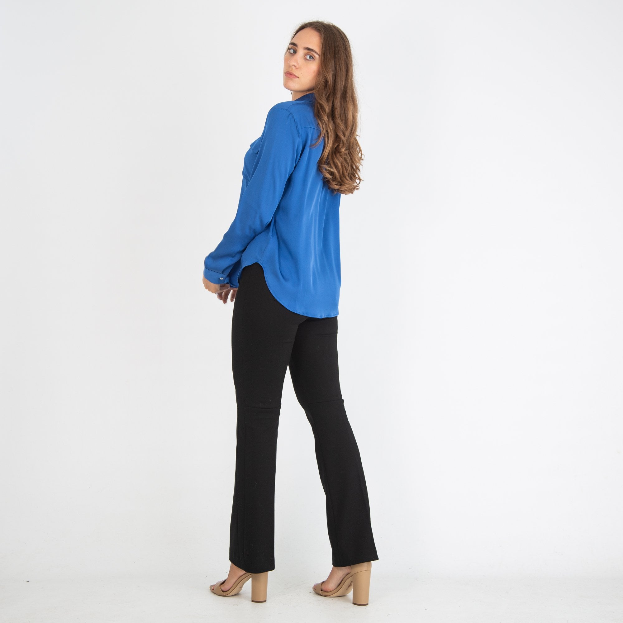 Silk95 Monte Carlo Shirt With Pockets Blue