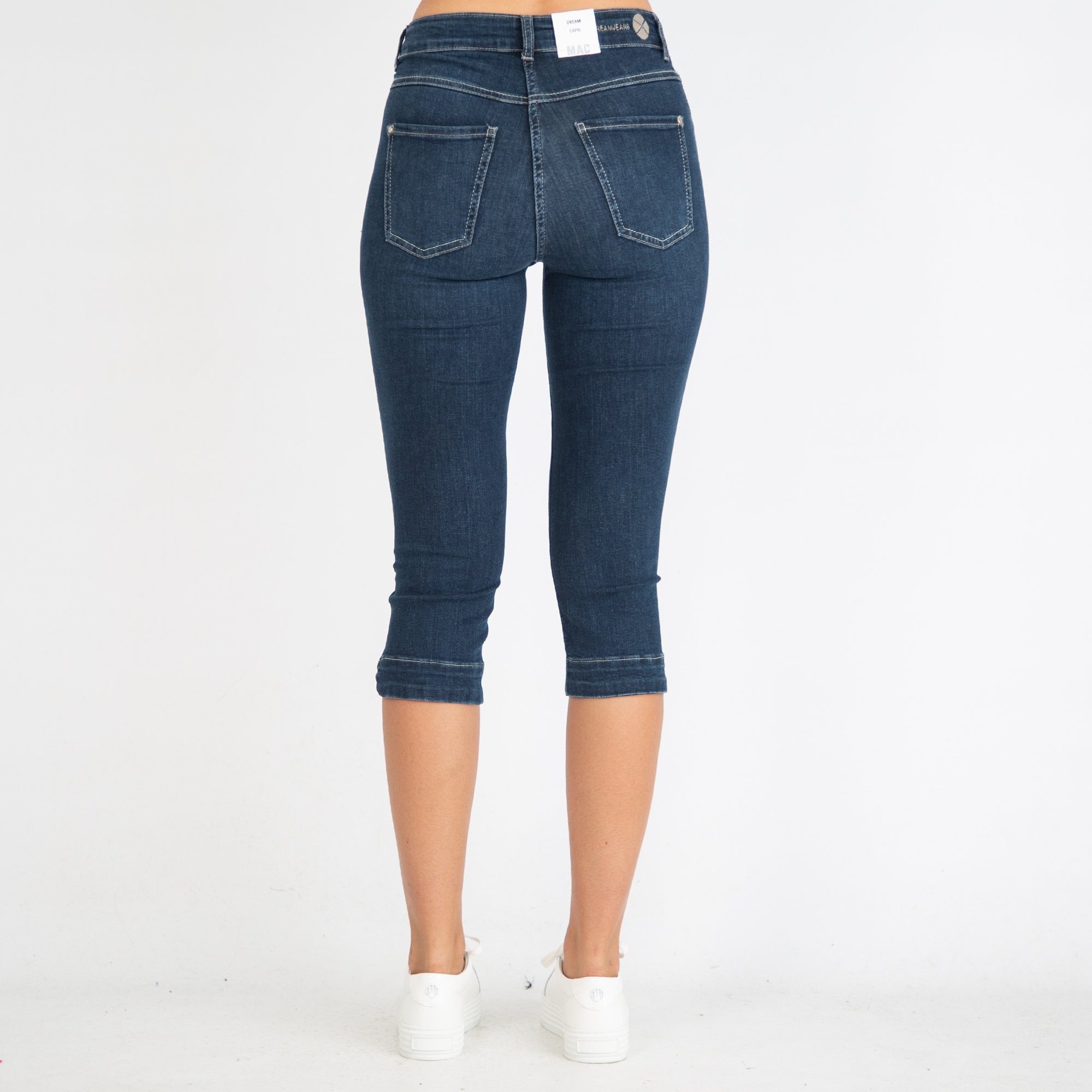 Mac Capri Cropped Jean Dark Denim D853 19L