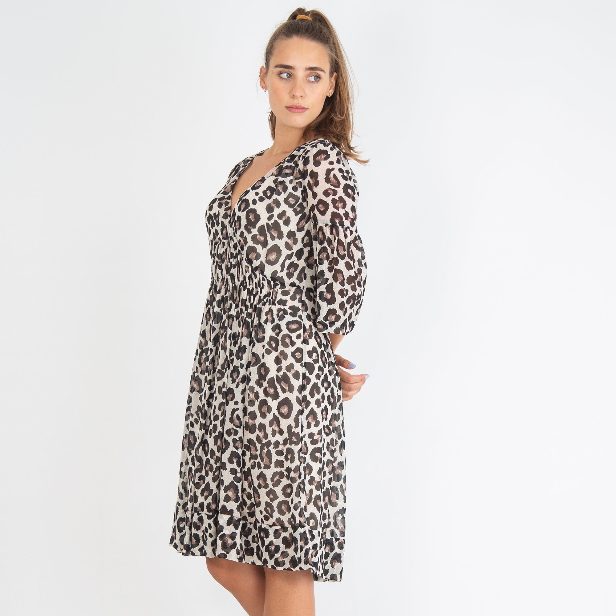 FFC Leopard Print Dress Brown/Black