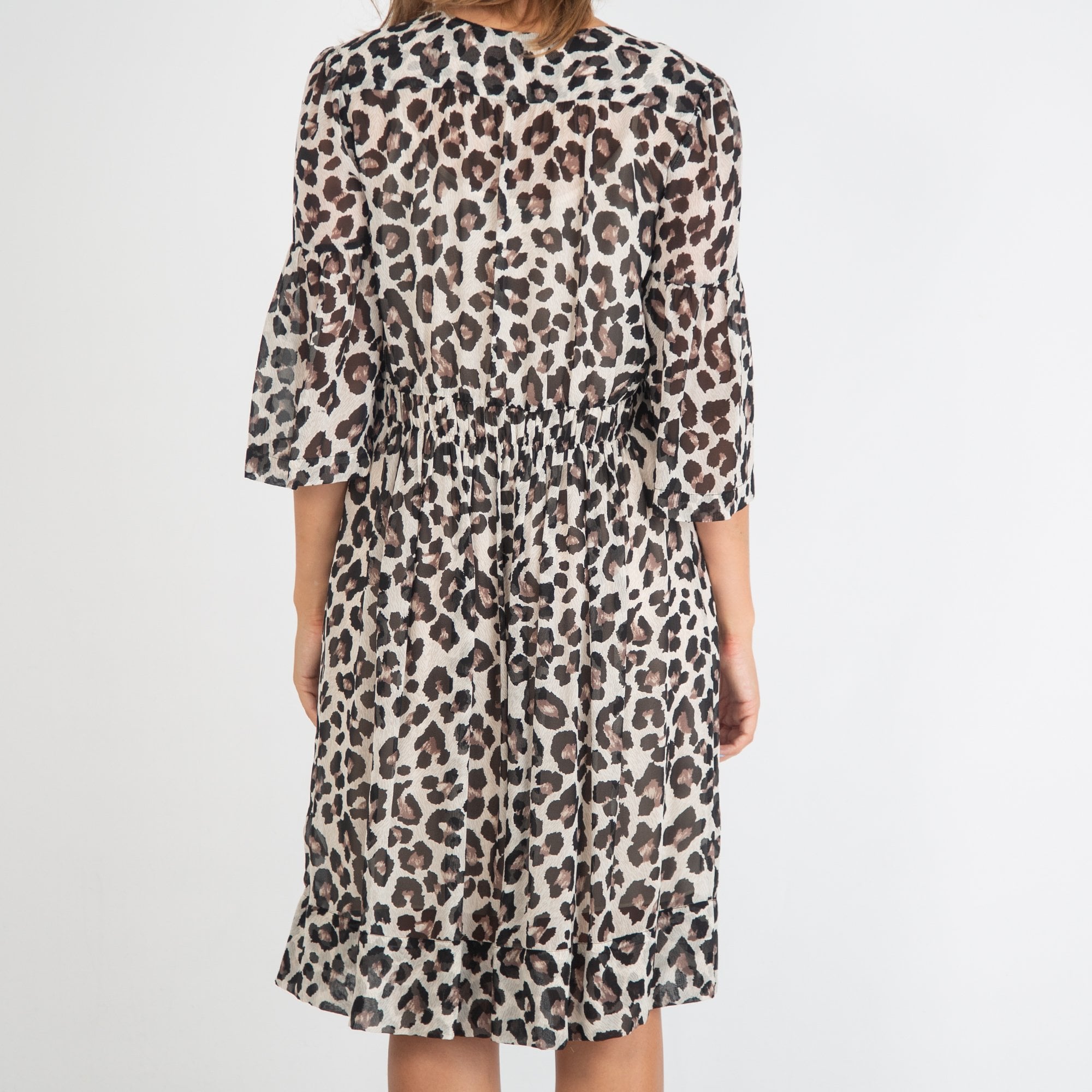 FFC Leopard Print Dress Brown/Black