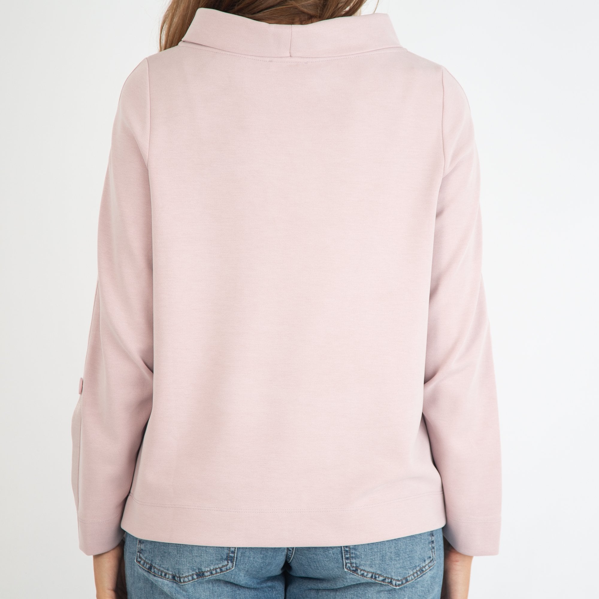 Simclan Roll Neck Cupro Top Light Lilac