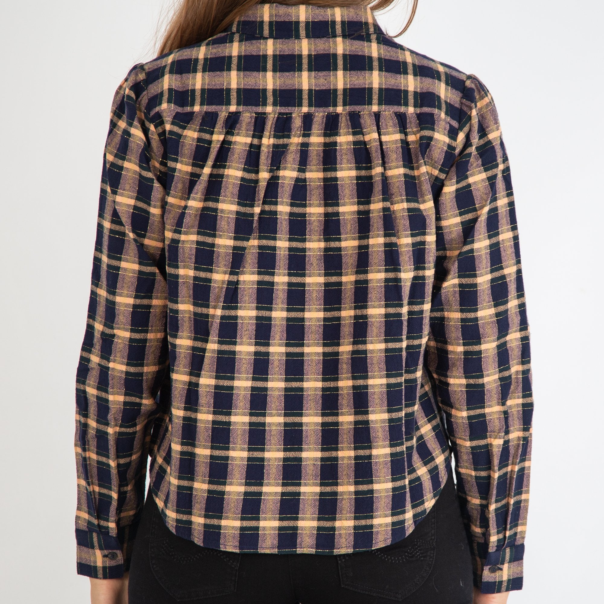 Scotch & Soda Slim Fit Check Shirt Navy