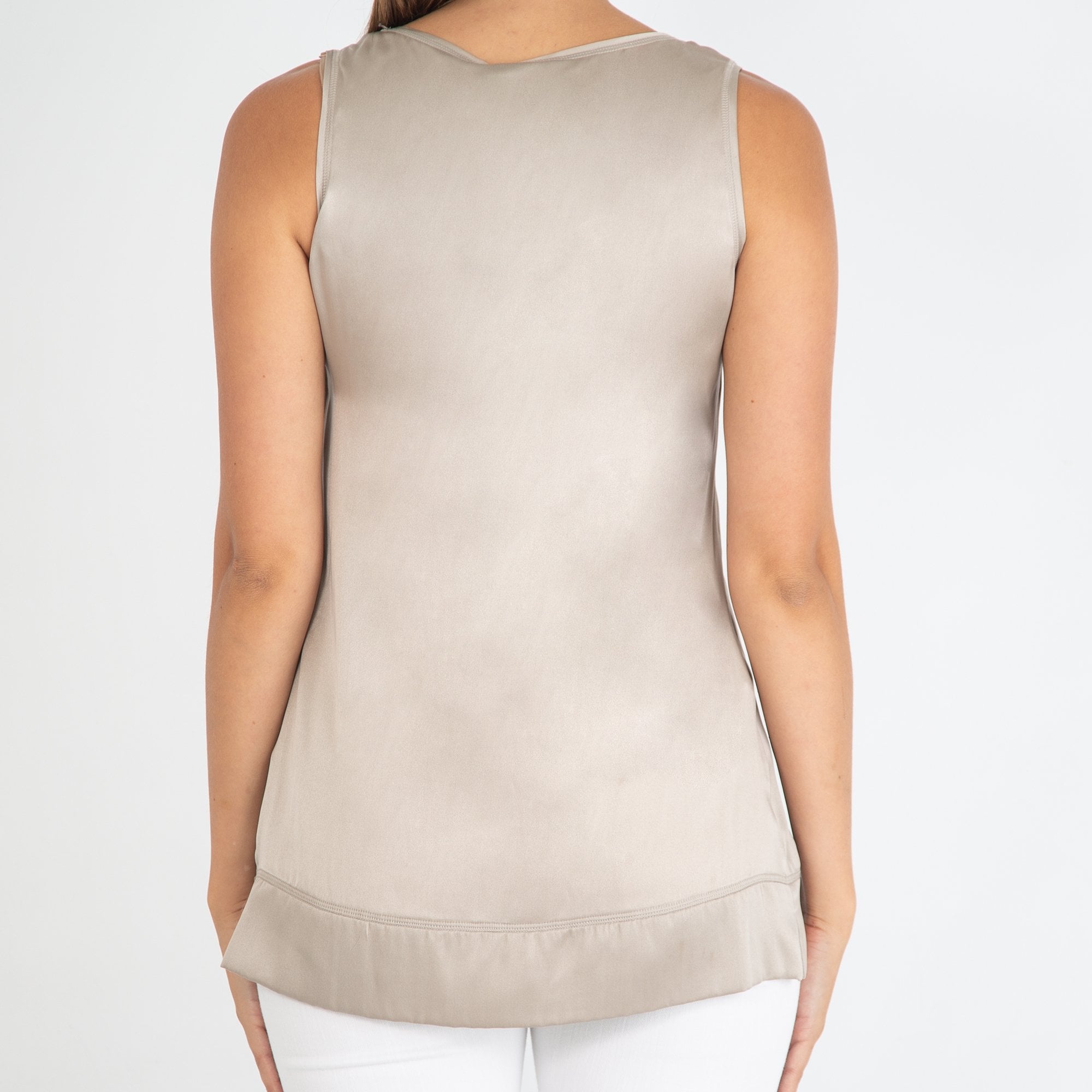 FFC Silk Sleeveless Tunic Taupe