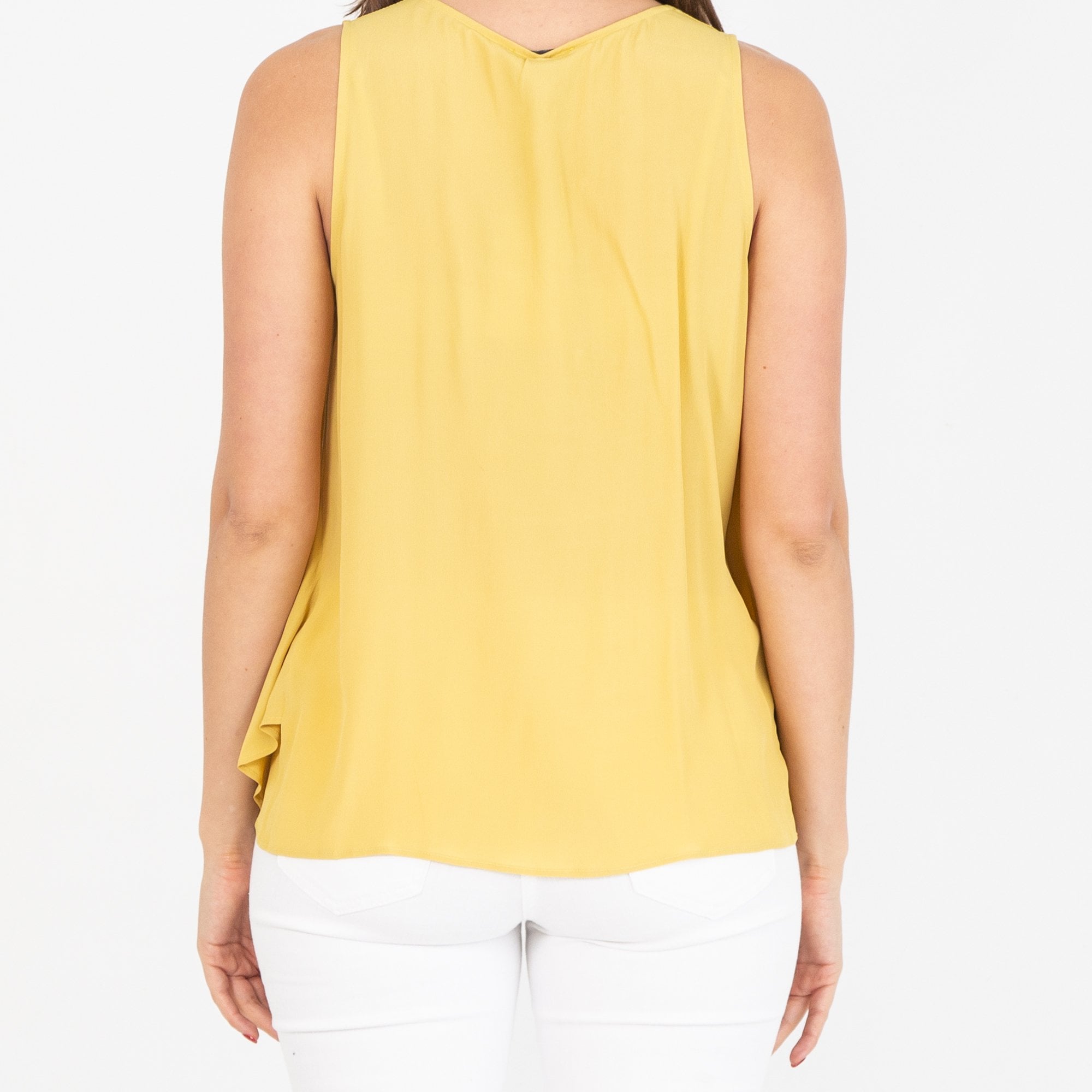 Rosso 35 Double Layer Sleeveless Top Pistachio
