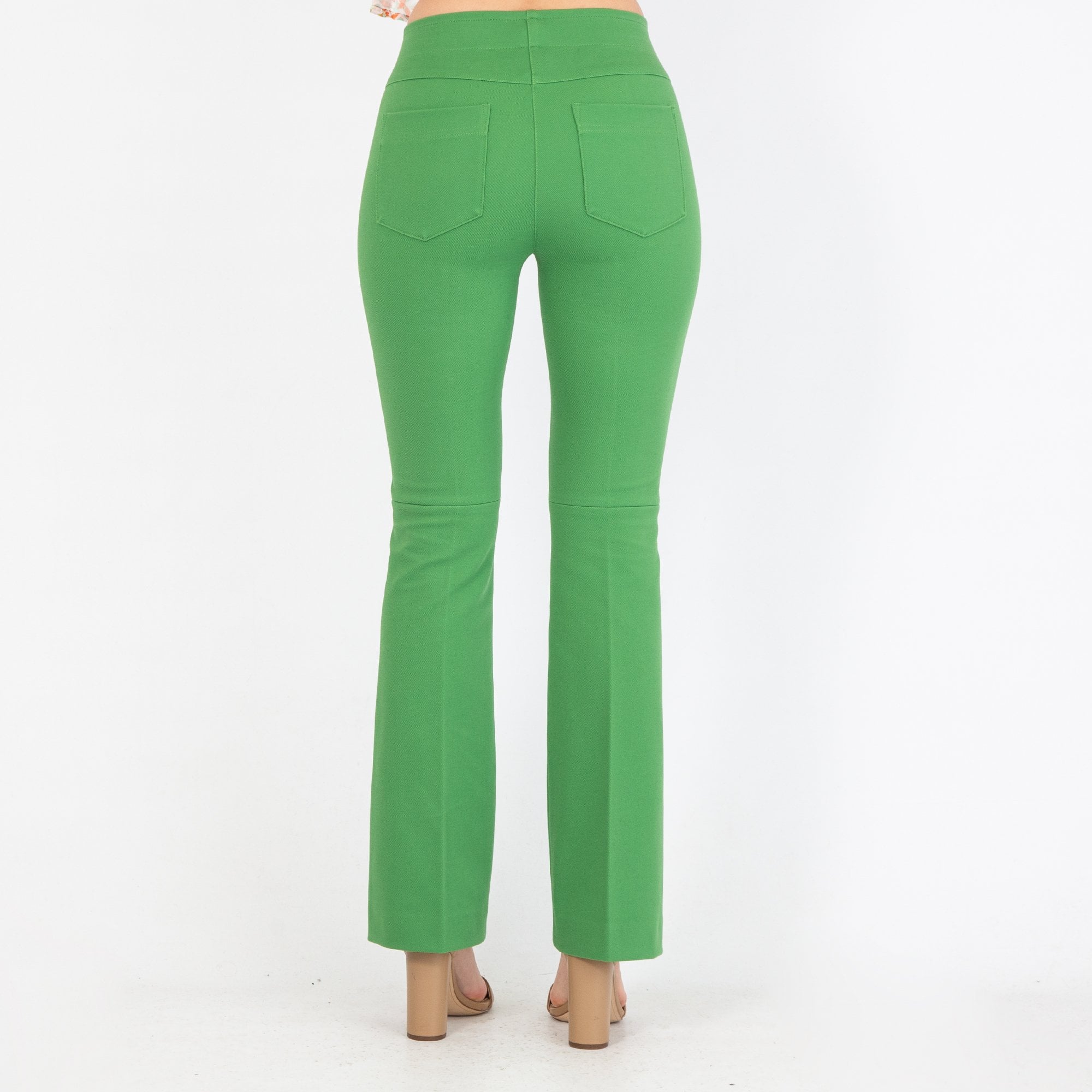 Luisa Cerano Jersey Gabardine Easy Leg Trouser Green