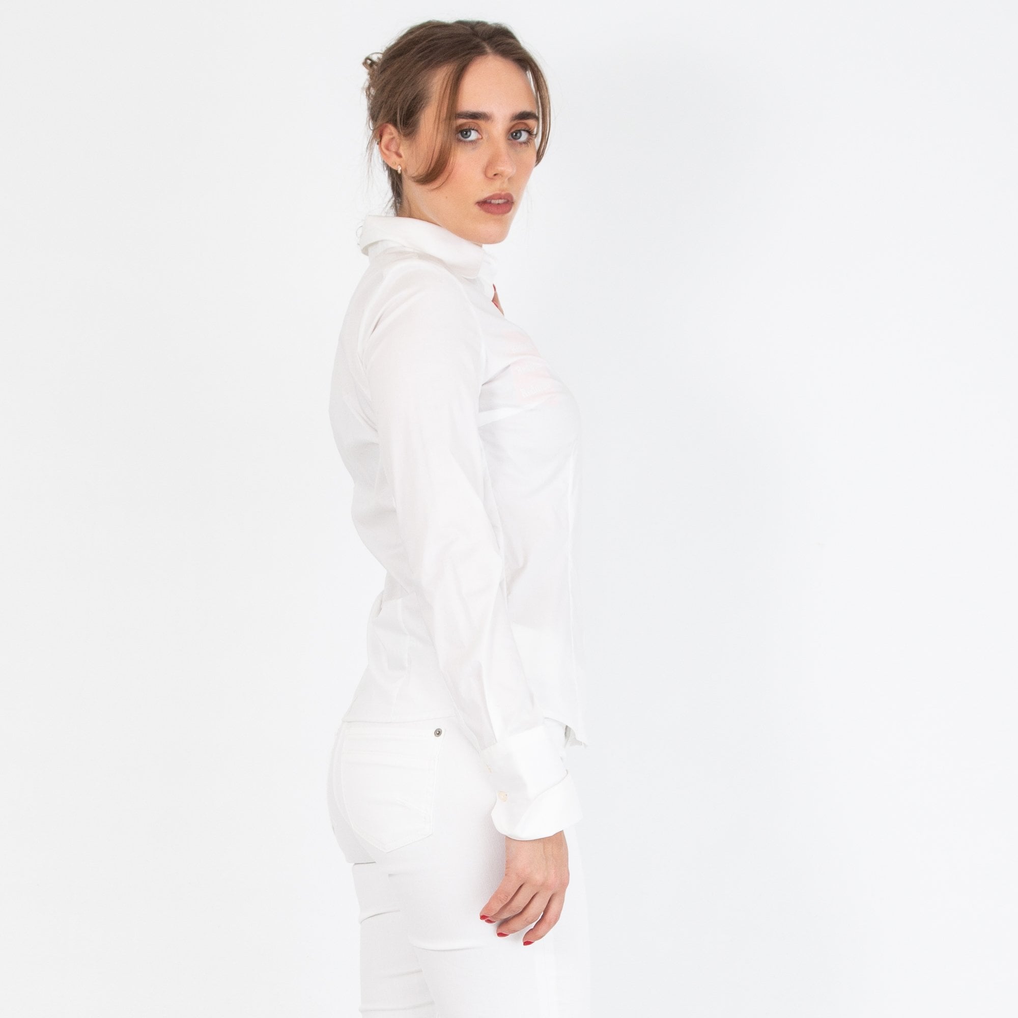 Perfekcija Kate Classic Shirt With Turnback Collar White