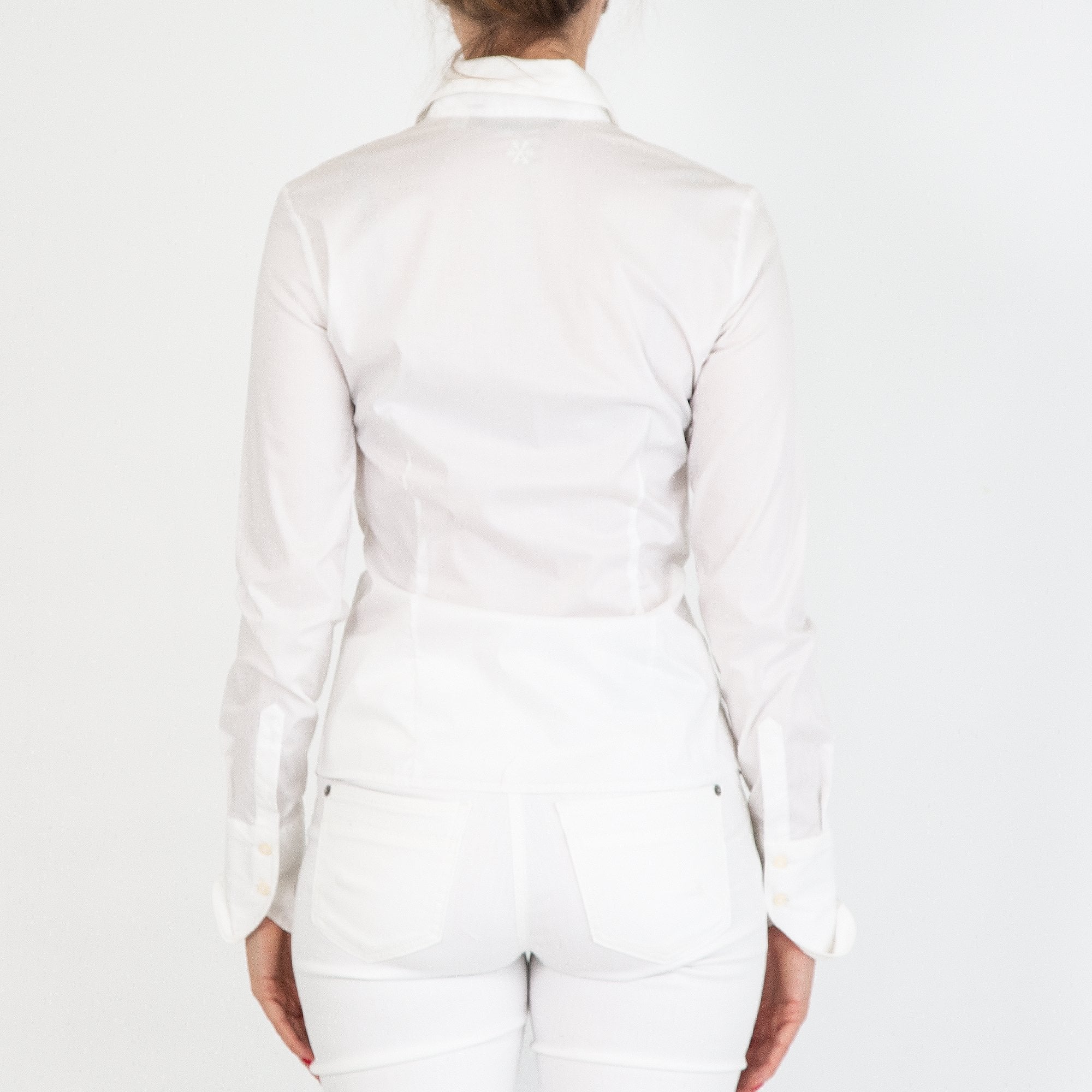 Perfekcija Kate Classic Shirt With Turnback Collar White