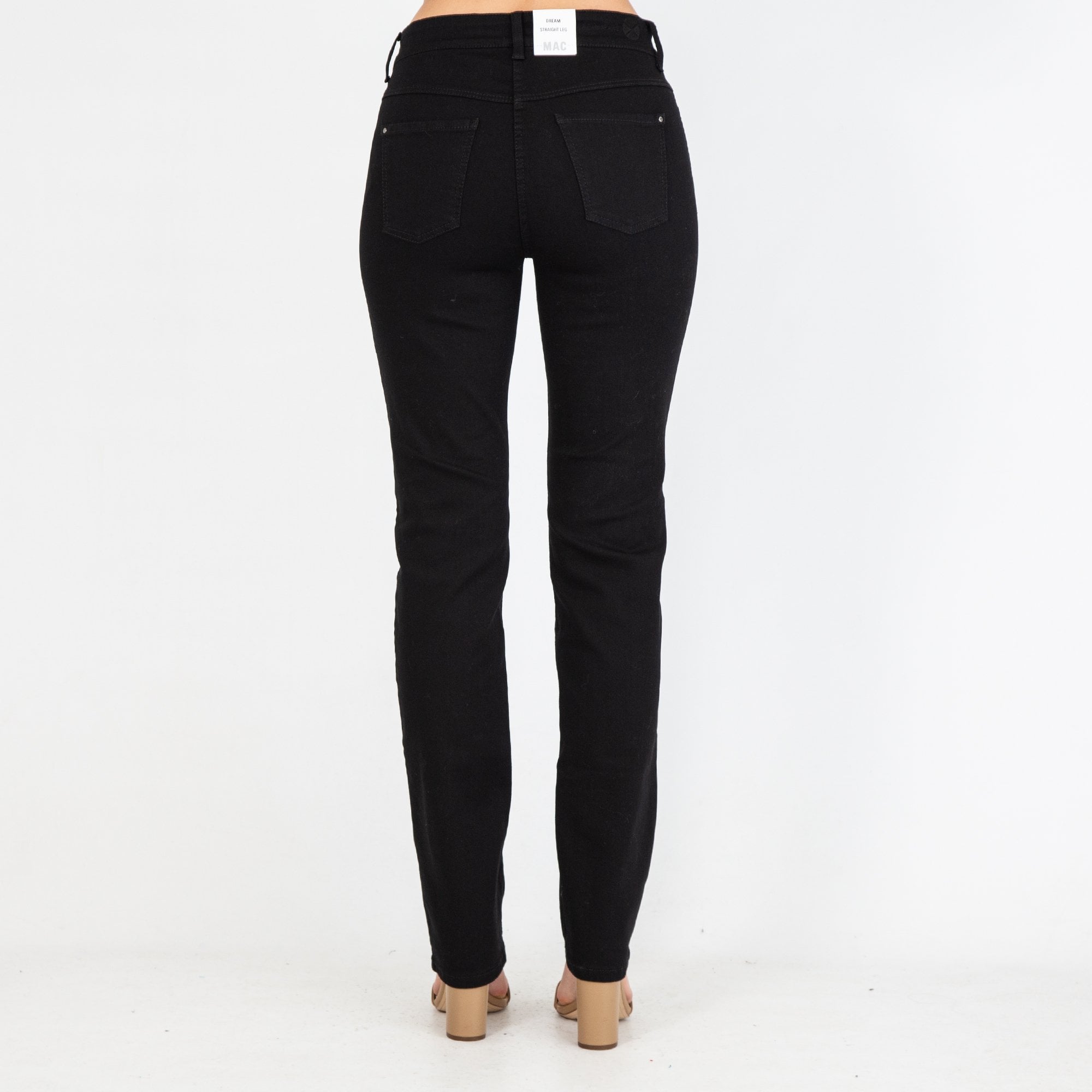 Mac Dream Straight Leg Jean Black D999 32L