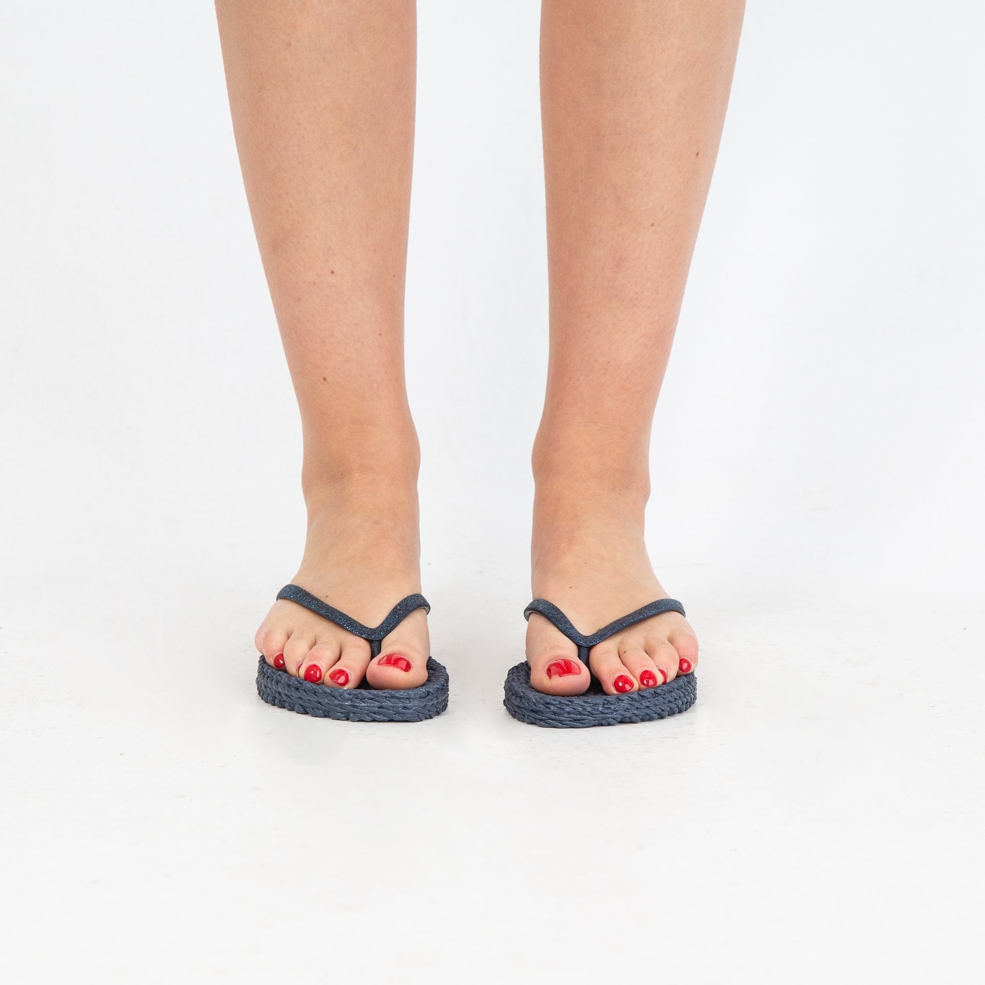 Ilse Jacobsen Cheerful01 Glitter Flip Flops Navy