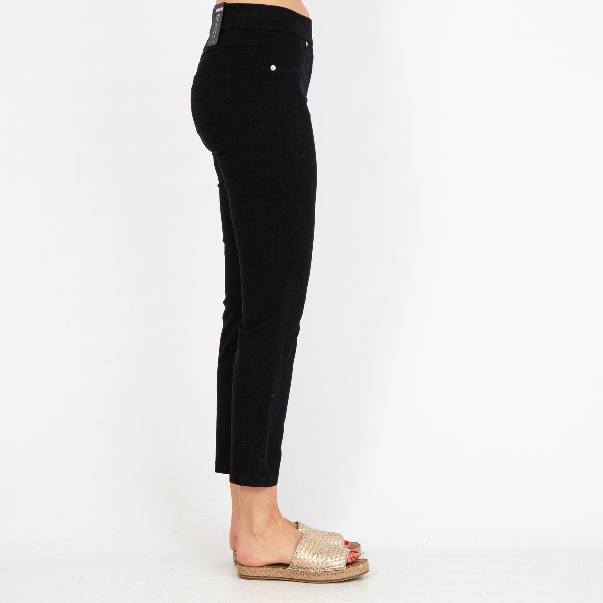 Robell Rose 09 Pull On Stretch Skinny Cotton Jeans Black 90