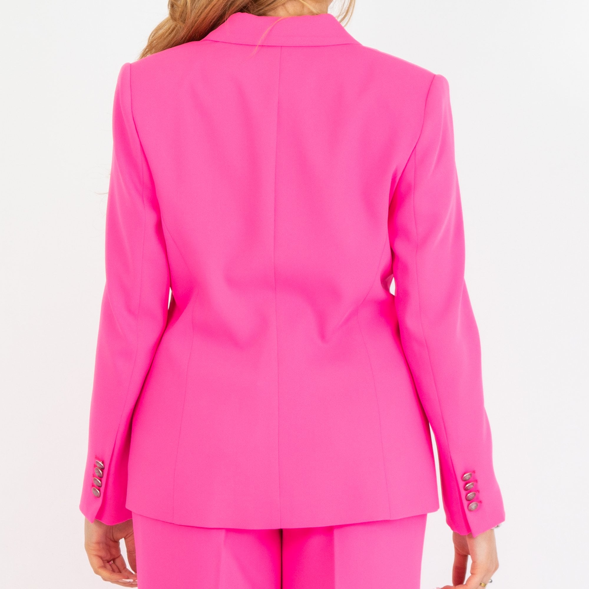 Bariloche Colmena One Button Silky Soft Jacket Bright Pink