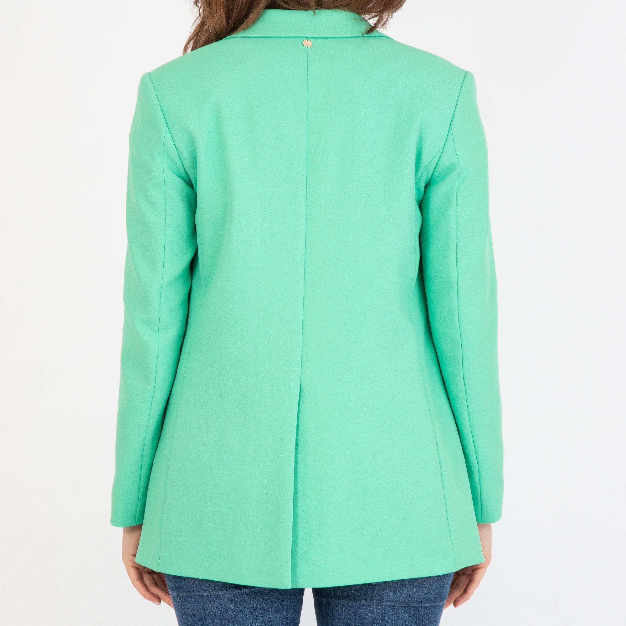 Marc Cain Single Breasted Long Line Blazer Bright Green