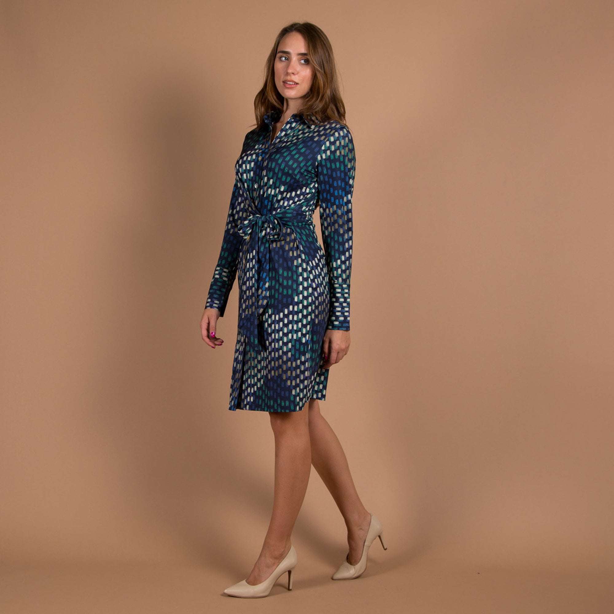 Brenda Zaro Plain Leather Court Heels Nude