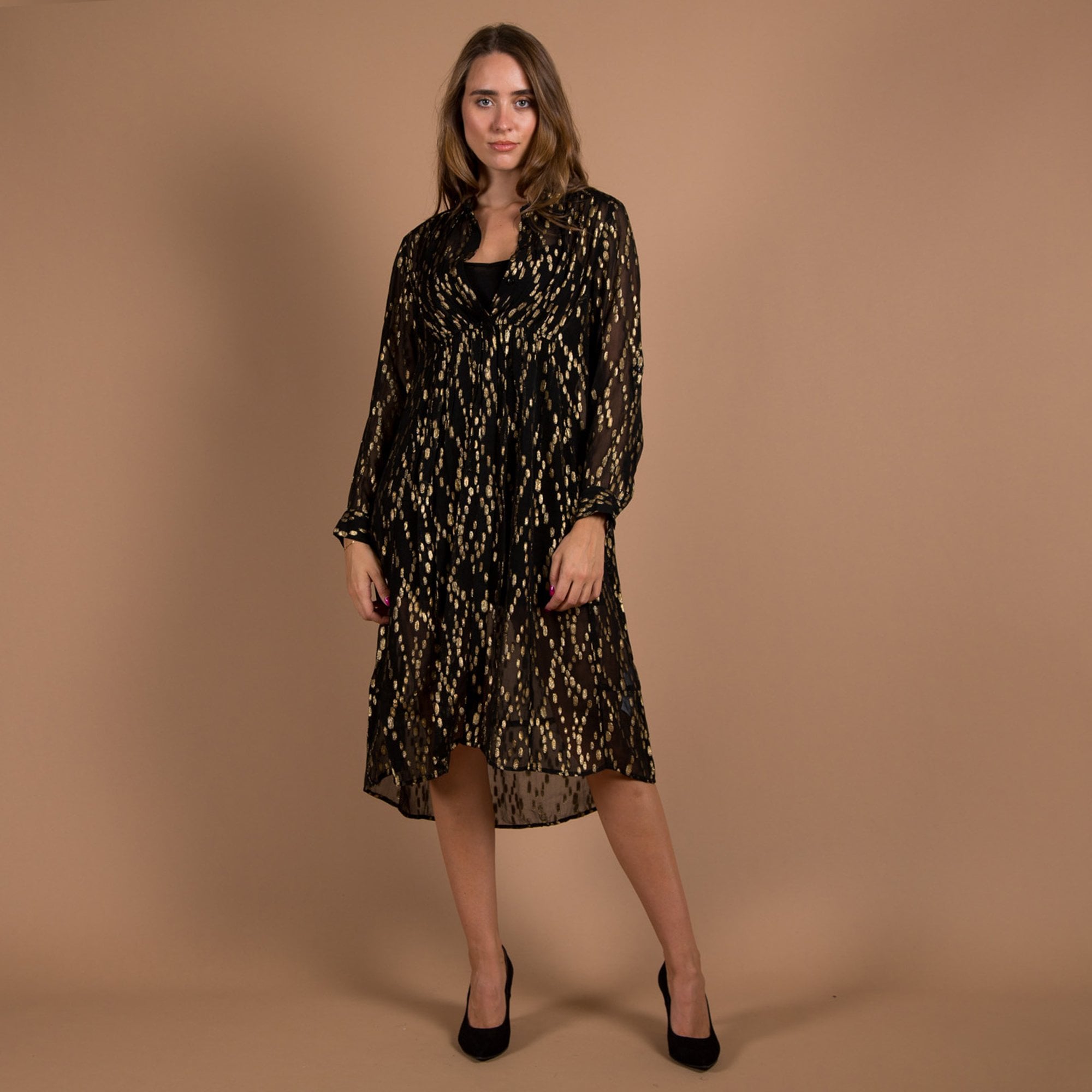 Brenda Zaro Plain Leather Court Heels Black