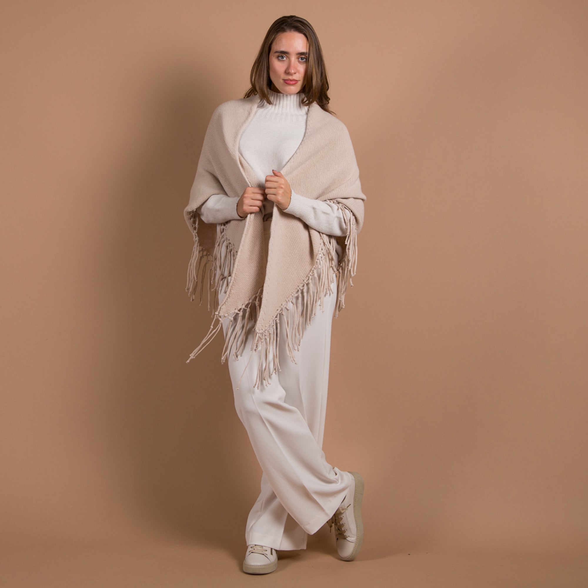 Luisa Cerano Smart Tailored Straight Leg Trouser Ivory