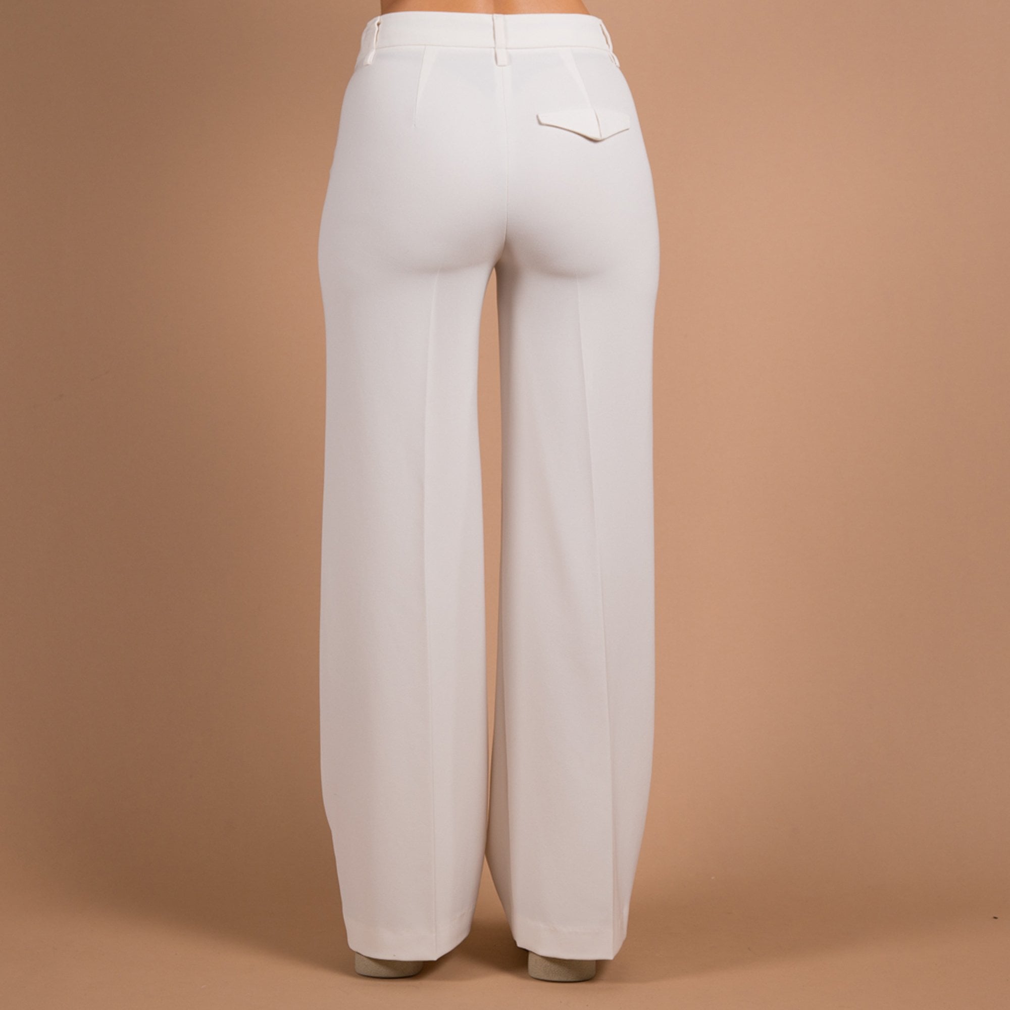 Luisa Cerano Smart Tailored Straight Leg Trouser Ivory