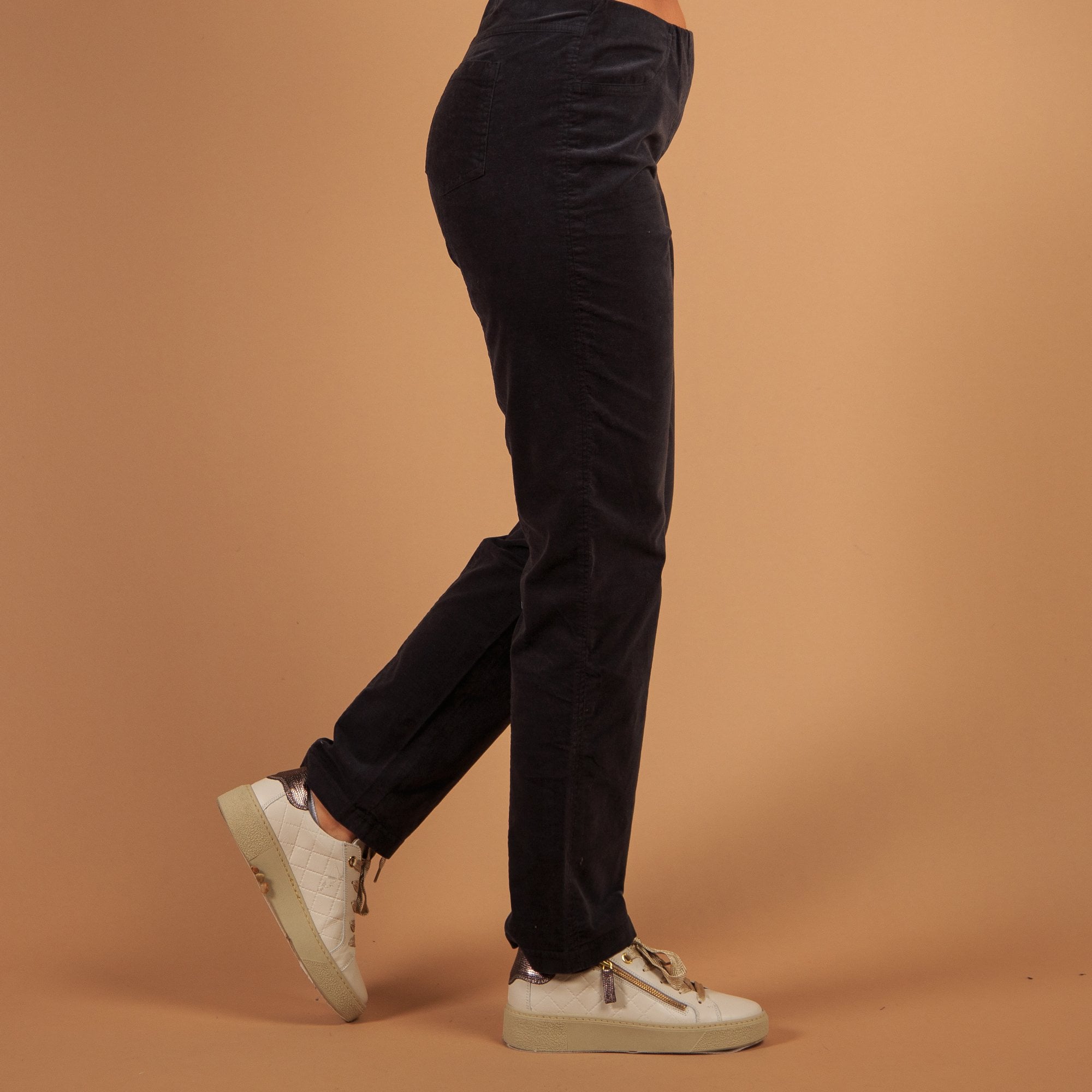 Robell Bella Velvet Trouser 78cm Grey 95