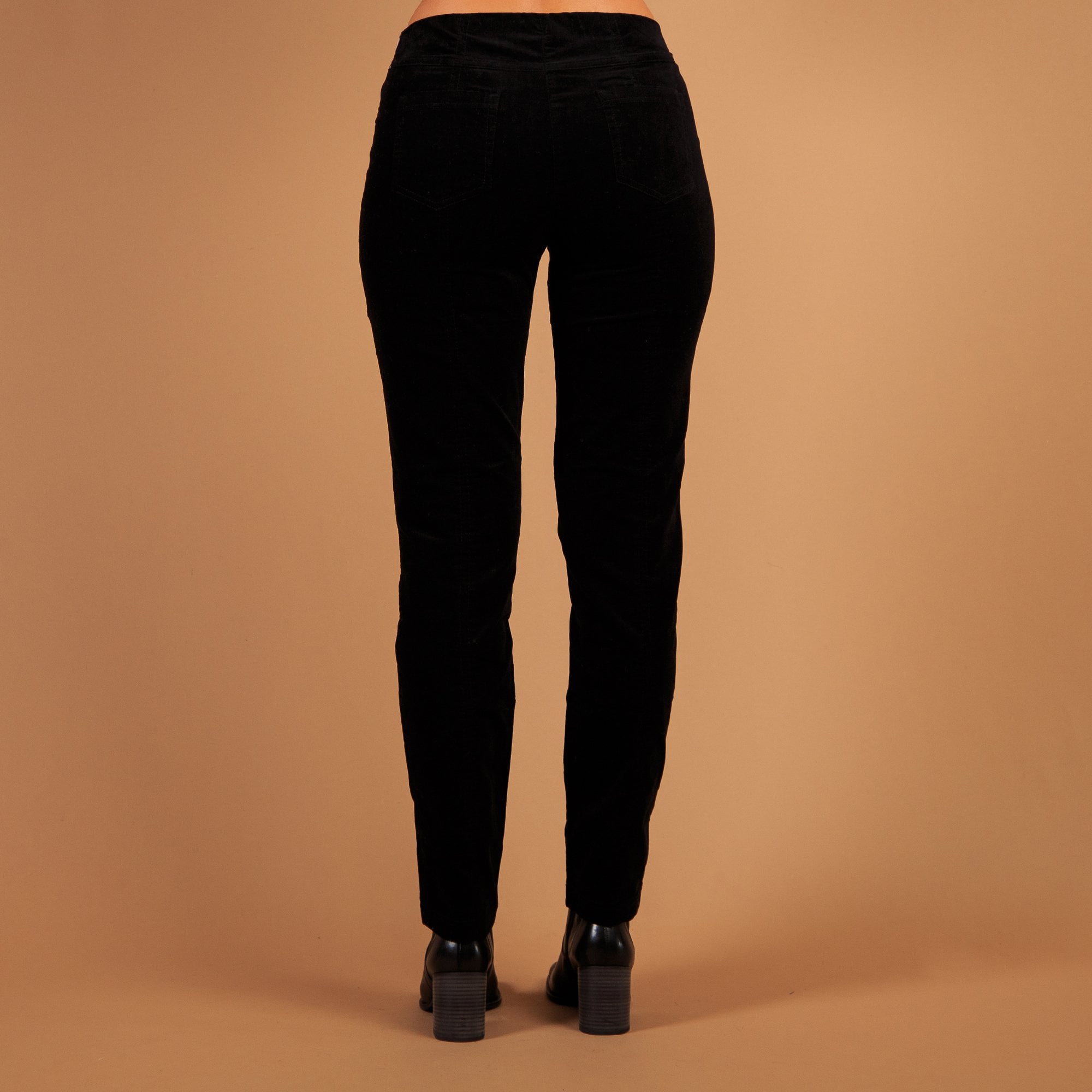 Robell Bella Velvet Trouser 78Cm Black 90