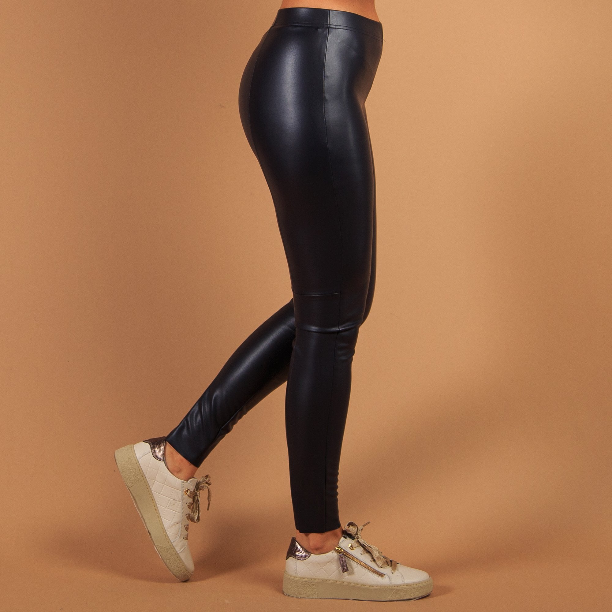 Robell Enie Skinny Faux Leather Legging Dark Charcoal 95