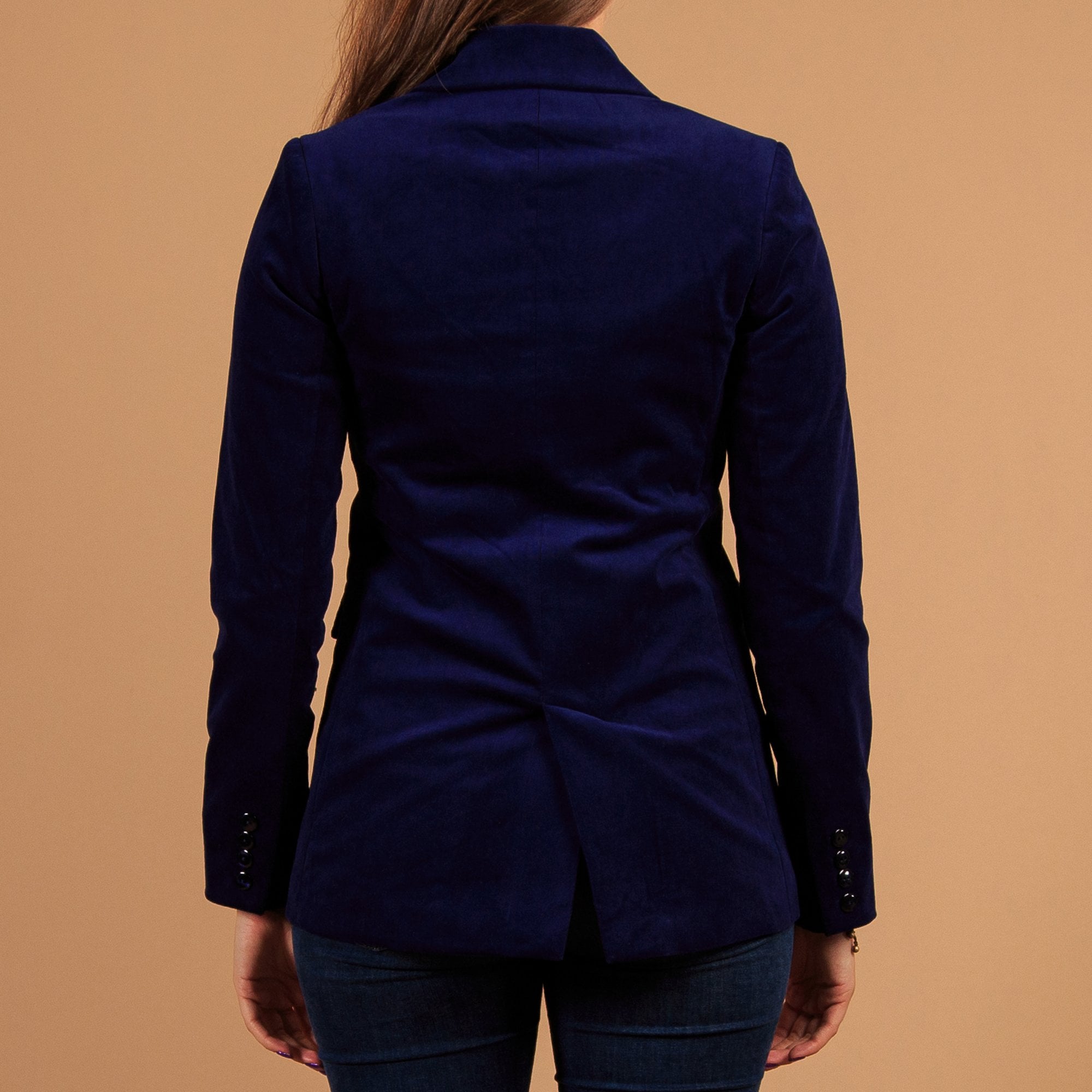 Aspiga Theresa Corduroy Double Breasted Blazer Atlantic Blue