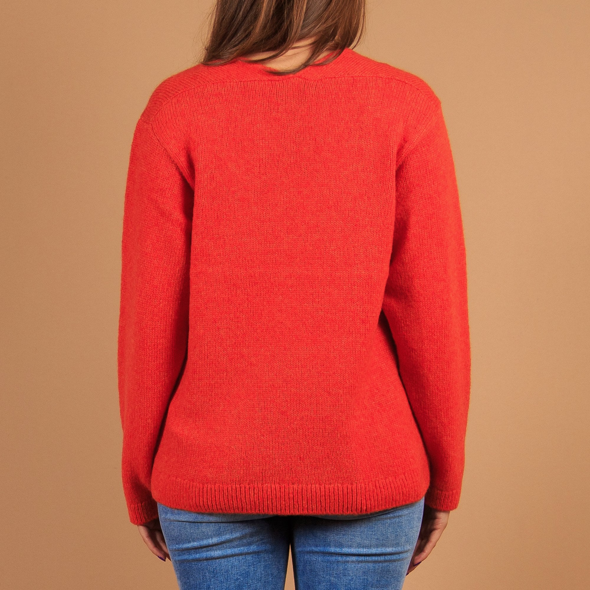 Monari V Neck Soft Handle Jumper Orange