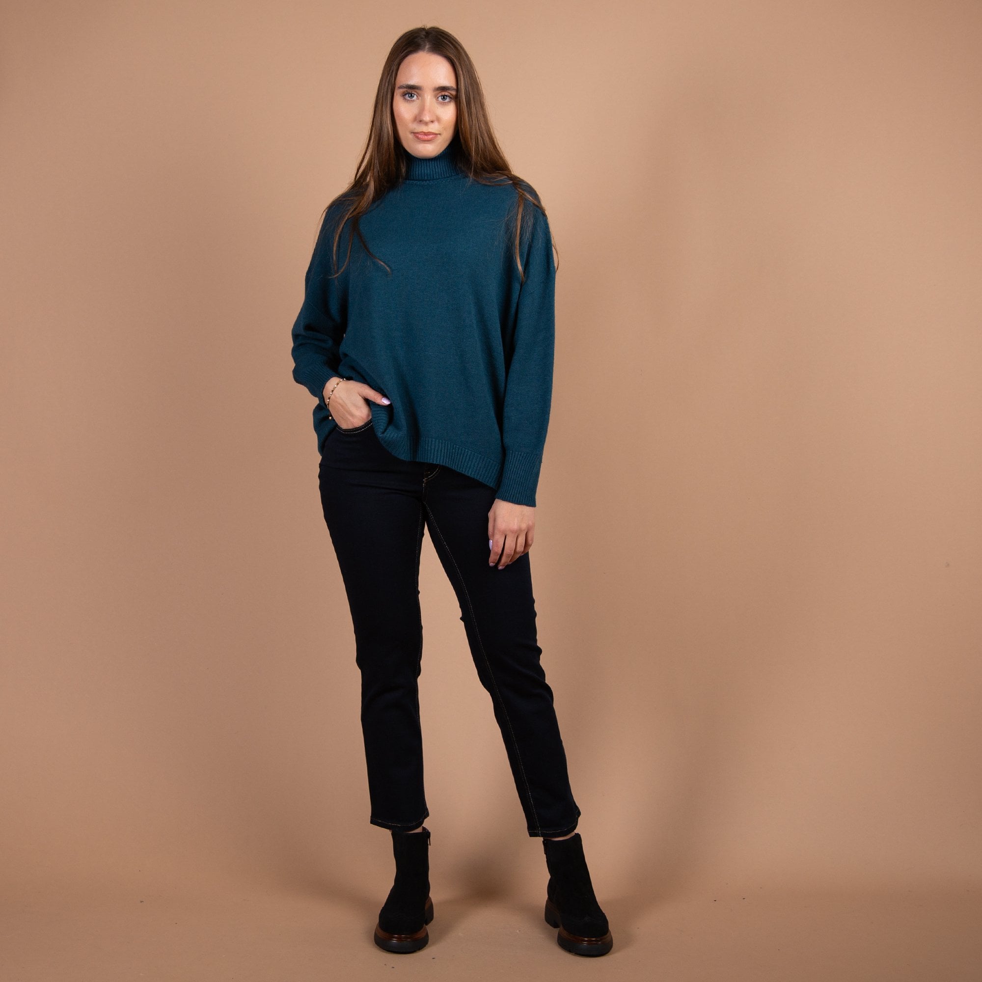 Mac Melanie Straight Leg Feminie Fit Jean Dark Rinsewash D801 30L