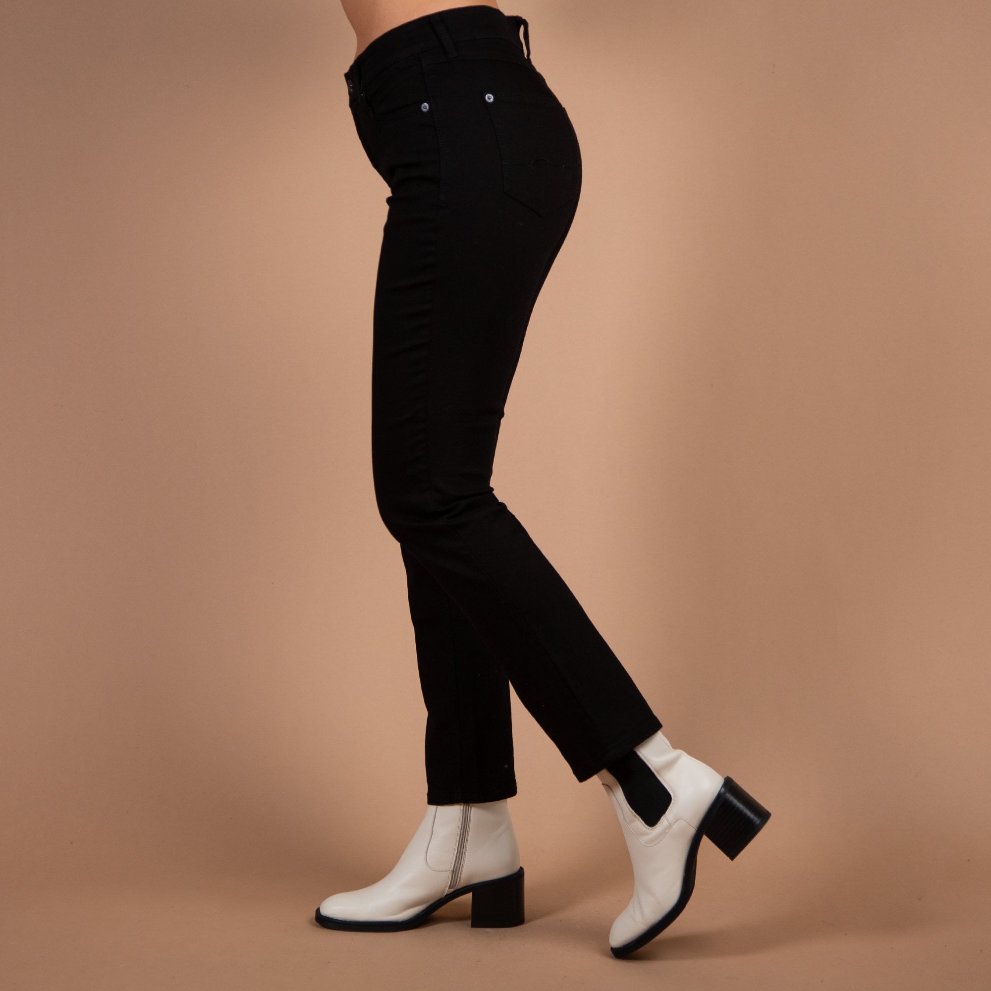 Mac Melanie Feminine Fit Slim Leg Denim Stretch Jean Black D999 28L