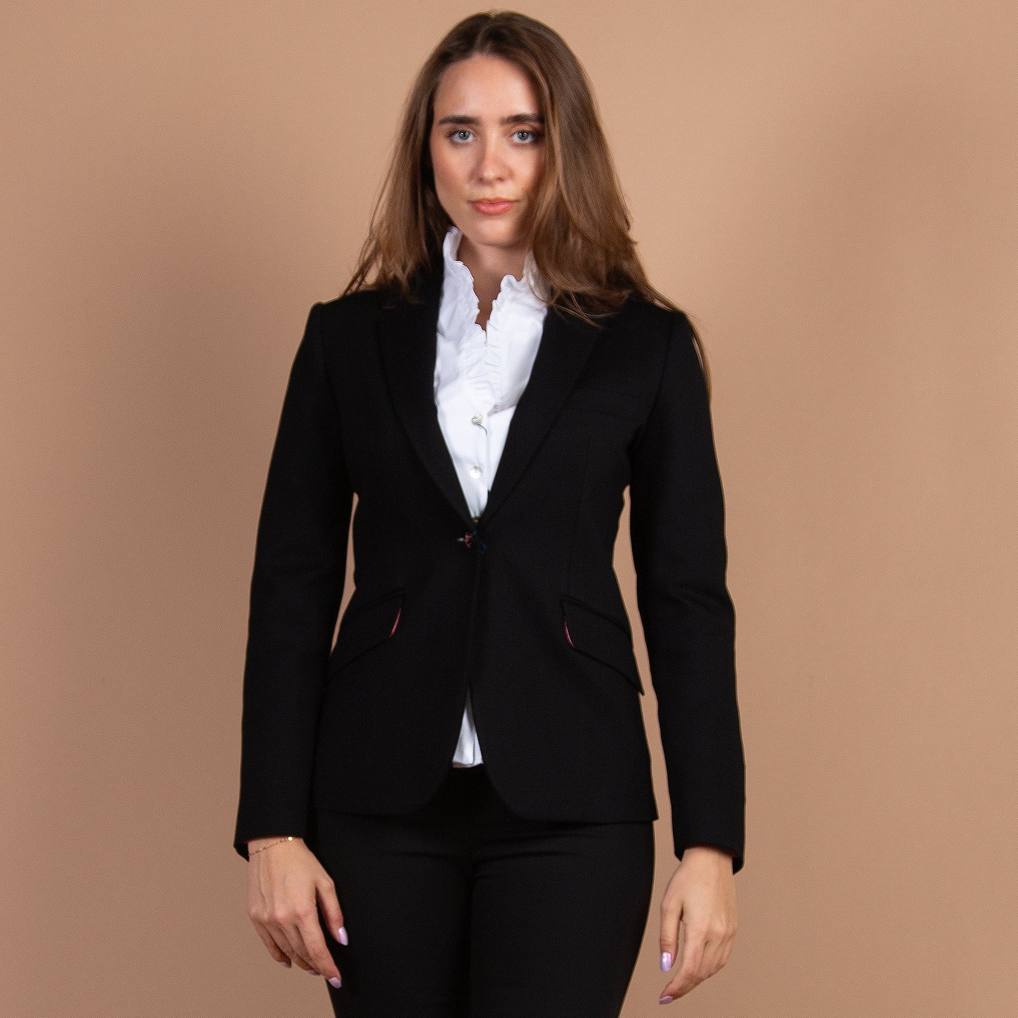 Bariloche Azutan Thick Stretch Jersey Blazer Jacket Black
