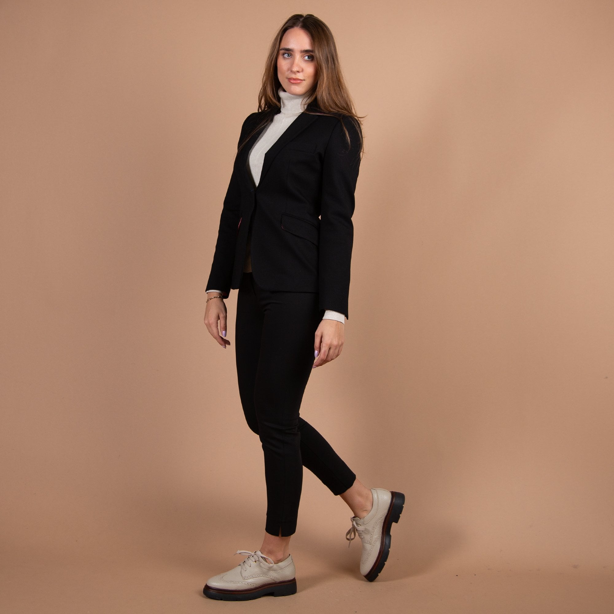 Bariloche Azutan Thick Stretch Jersey Blazer Jacket Black