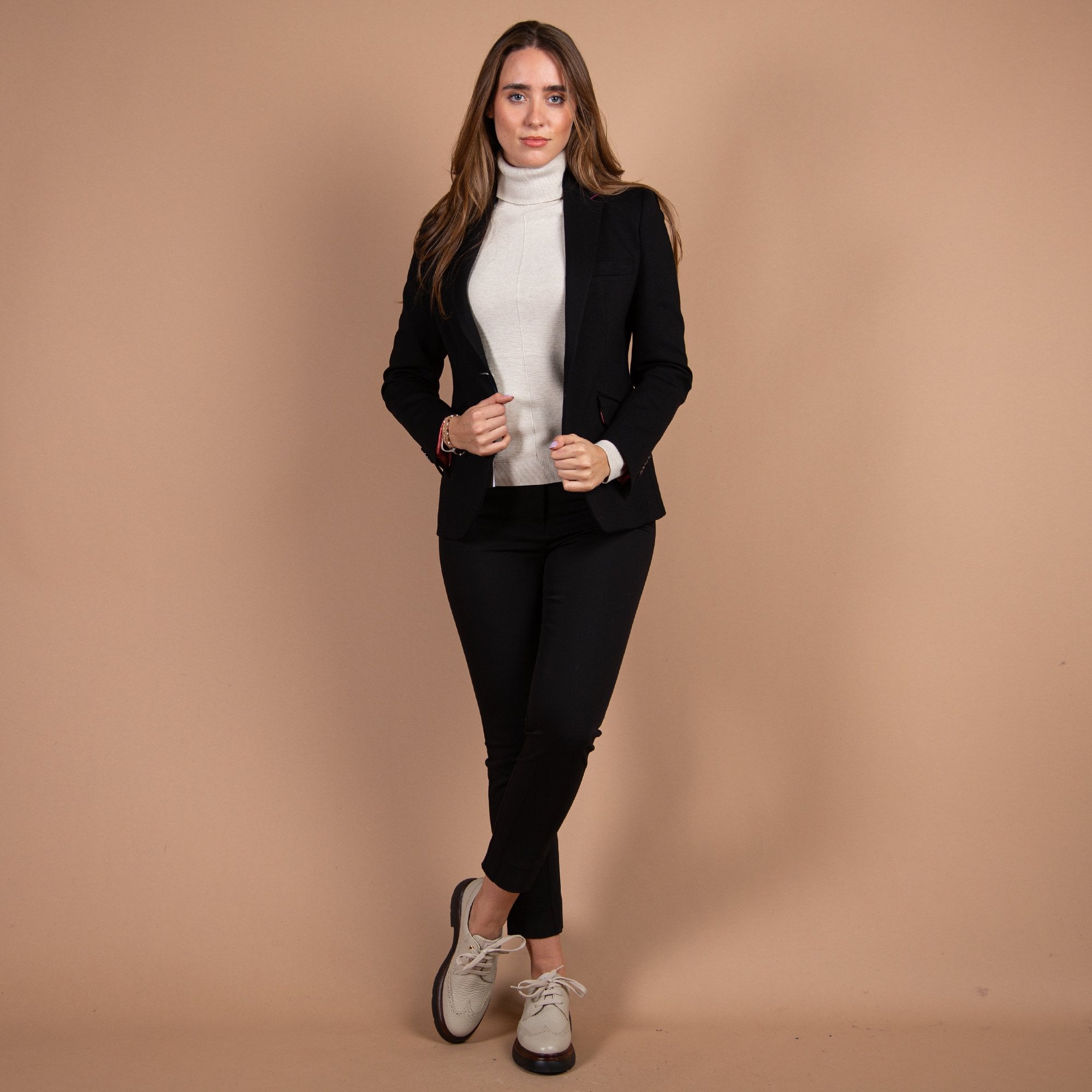 Bariloche Azutan Thick Stretch Jersey Blazer Jacket Black