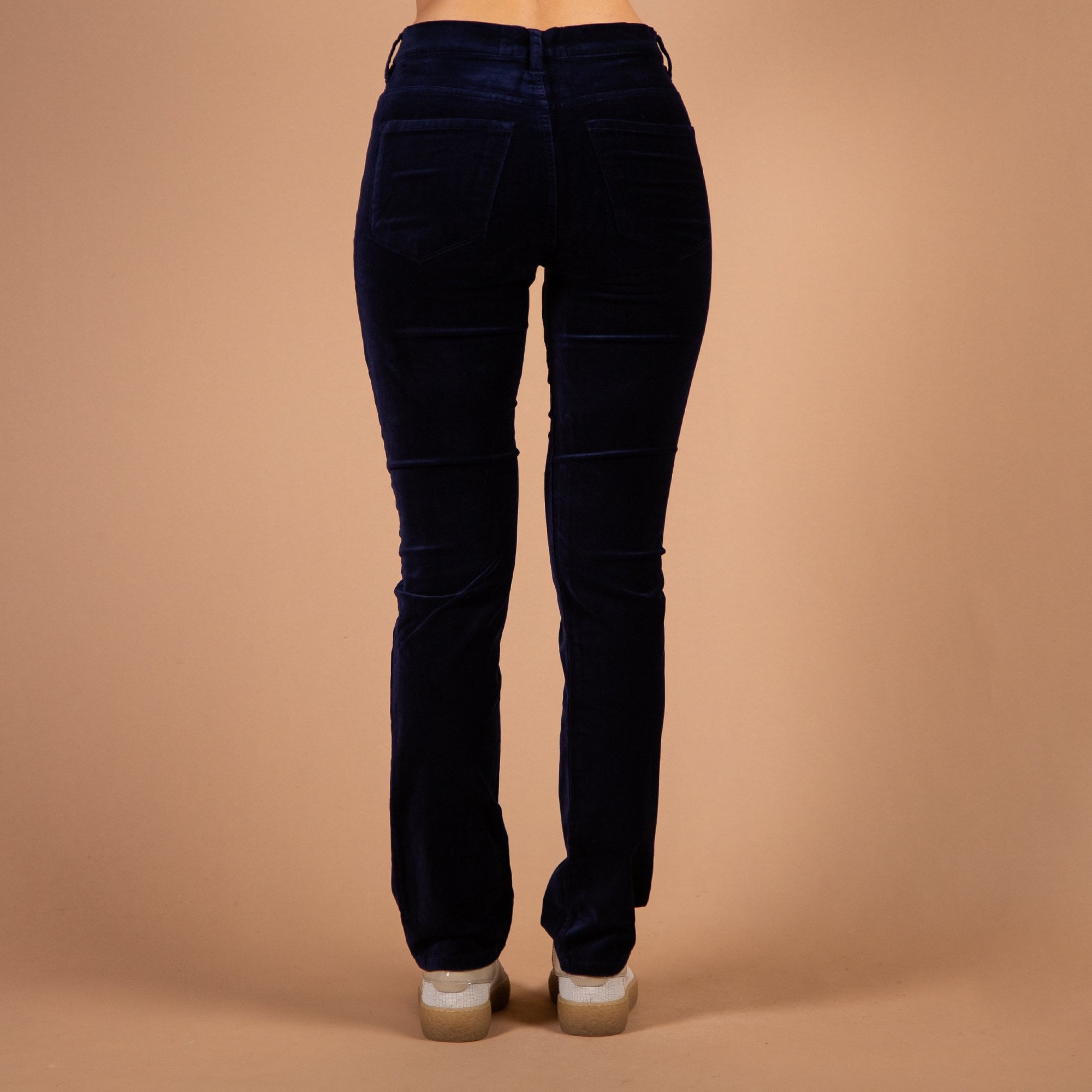Amazing Woman Slim Fit Velvet Jeans Navy