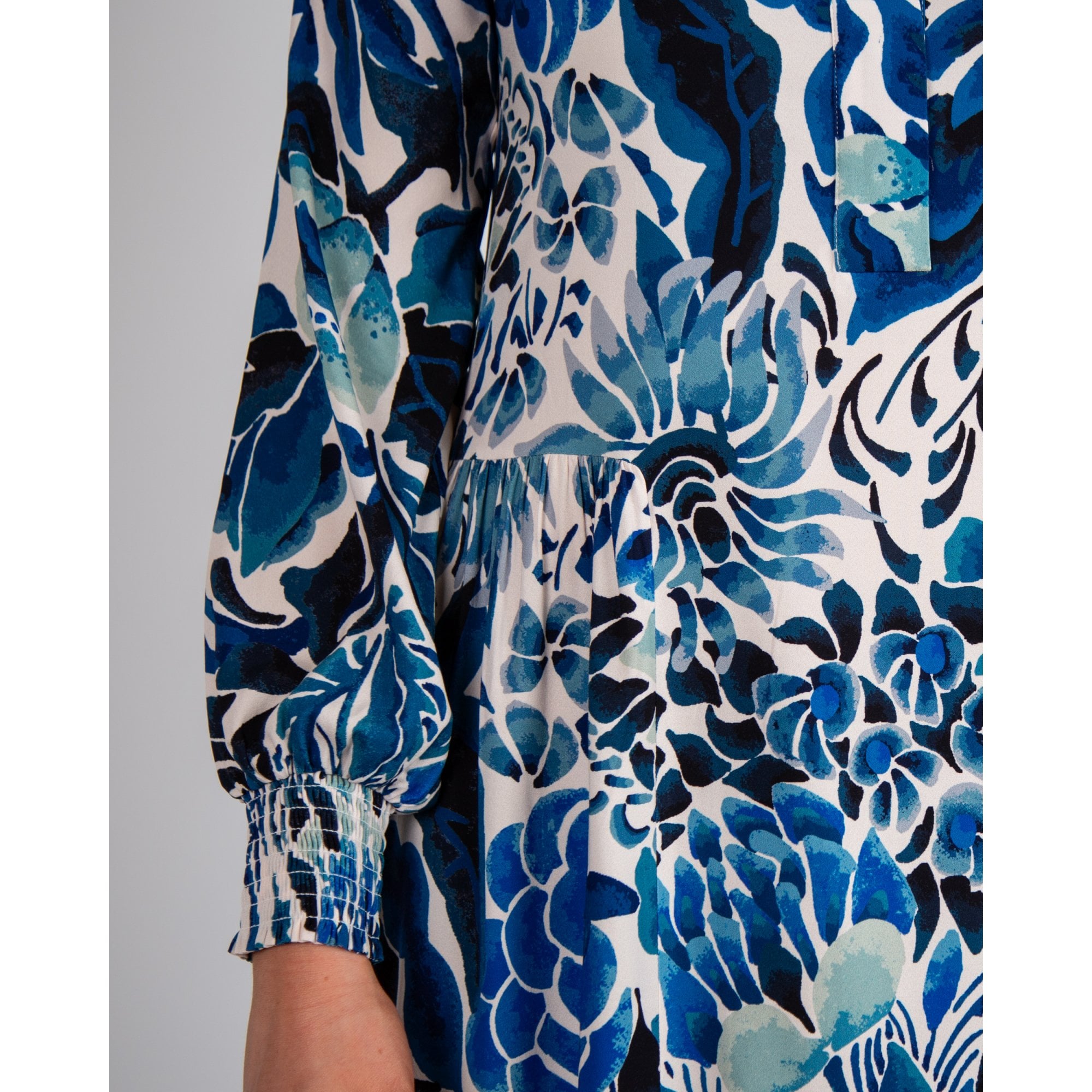 Dea Kudibal Marladea EV Inked Floral Print Crepe Maxi Dress Magana Optical